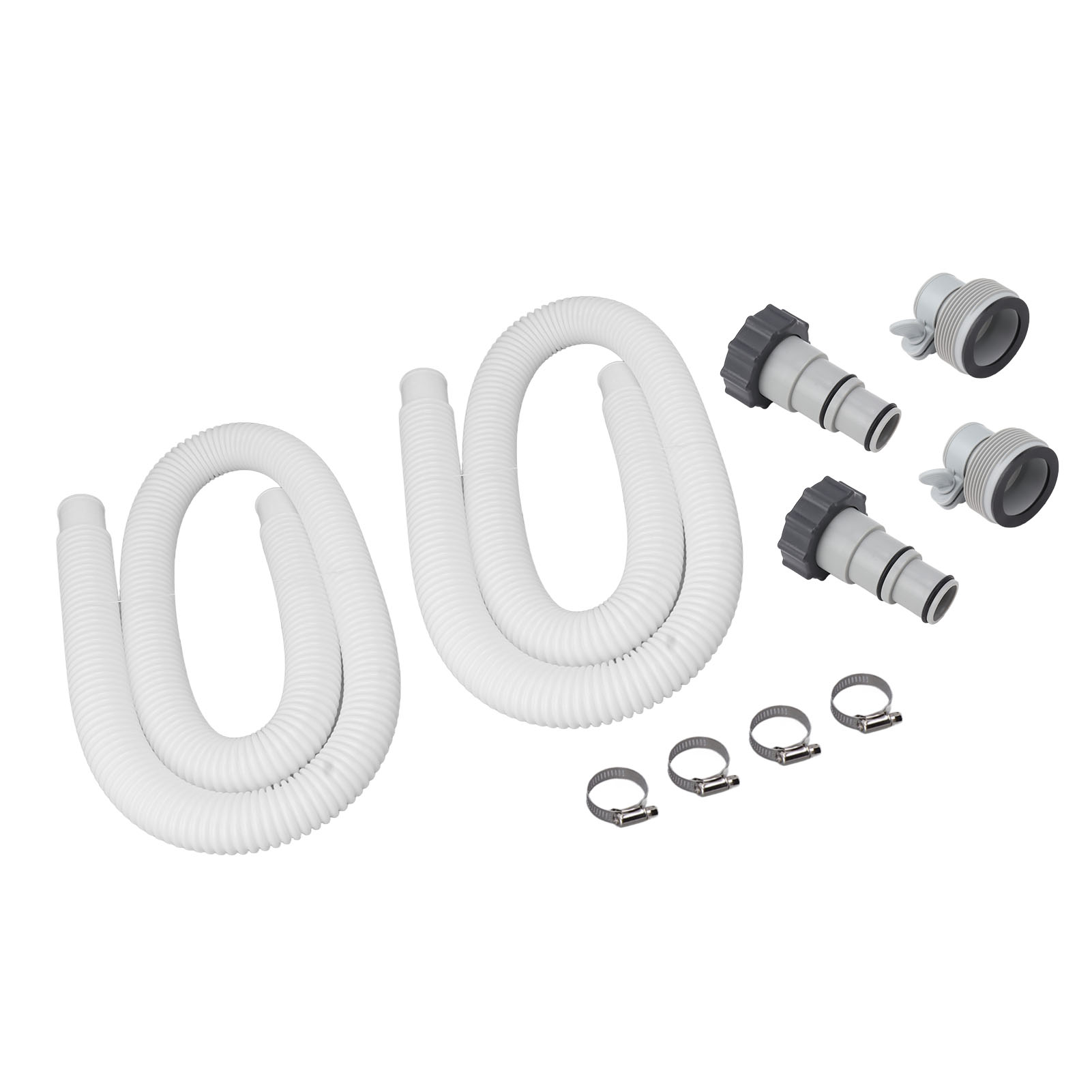 Ersatzschlauchset Für 1,5-zoll-poolpumpen Mit Adaptern Und Schlauchschellen, Saugschlauch Für Die Filtration, Zubehör Für Die Poolpflege
