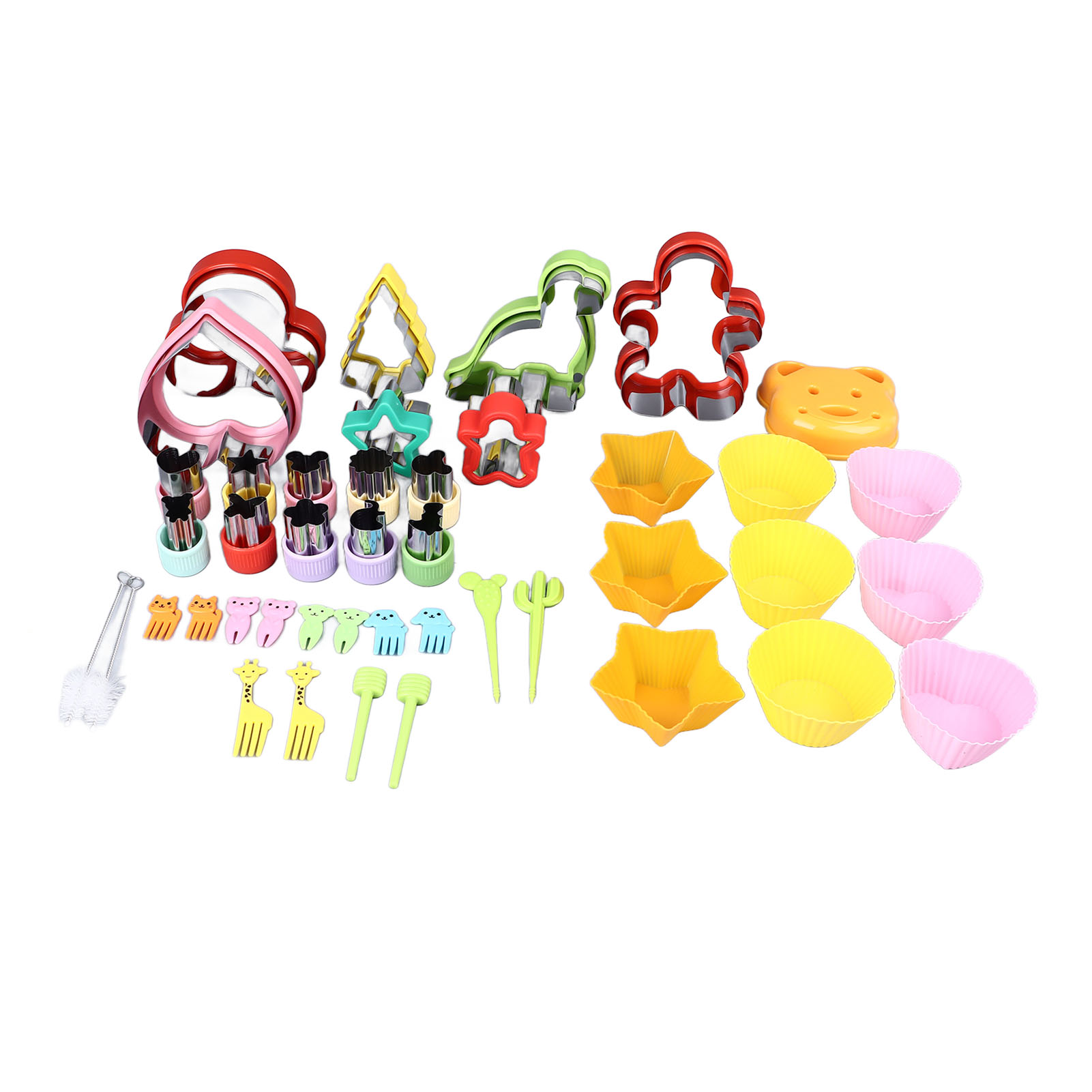 43-teiliges Mini-sandwich-ausstechformen-set, Diy-sandwichform Mit Obstgabeln, Ideal Für Kinder, Zum Ausstechen Und Verschließen Von Brot Und Keksen