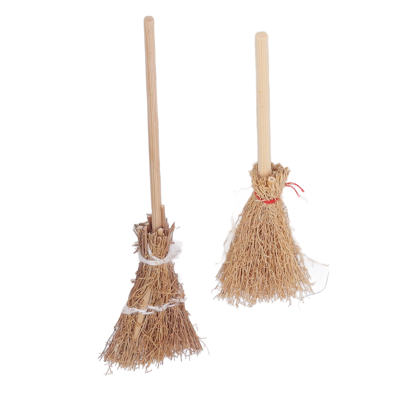 20 Miniatur-hexenbesen Aus Bambus, 14 Cm Und 10 Cm, Handgefertigt Aus Stroh Für Halloween-partys, Cosplay, Schule Und Abende