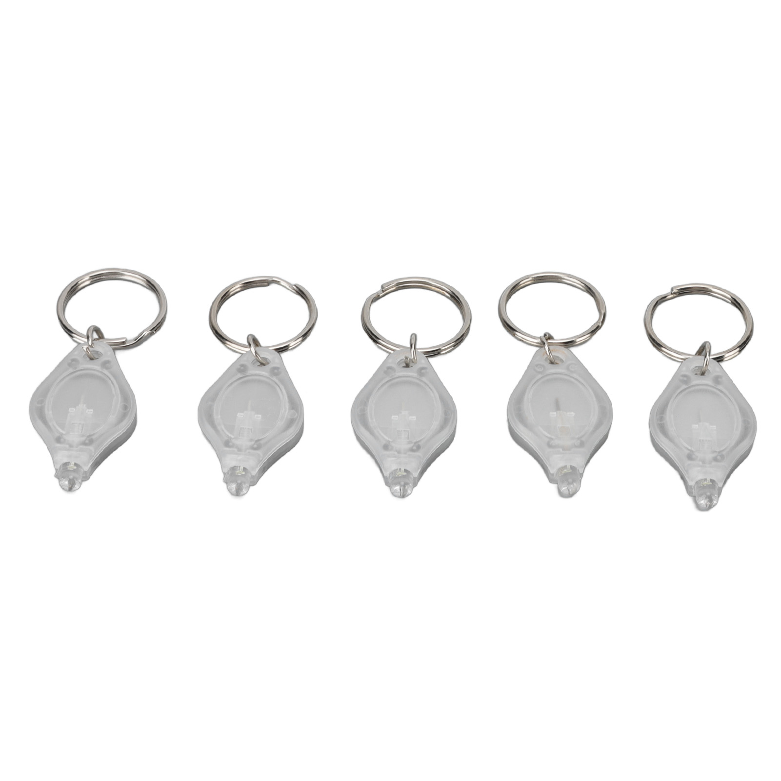 Set Mit 5 Mini-led-schlüsselanhängerleuchten, Tragbare Ringtaschenlampe Zur Schmucksuche, Weißes Licht