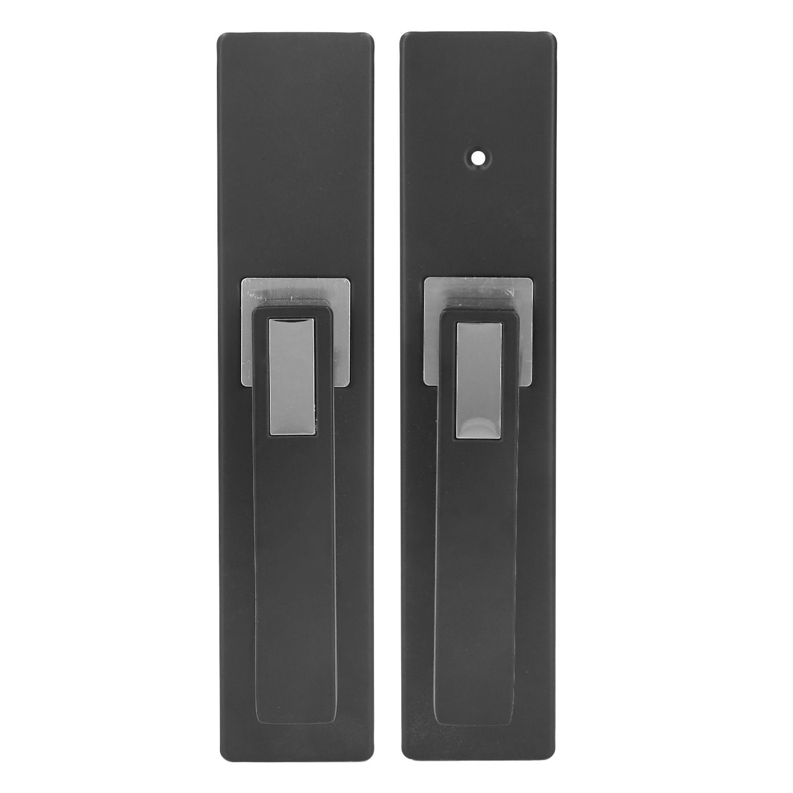 Geräuschloses Innenschloss, Robuster Aluminiumgriff, Schlafzimmerbeschläge, 3 Schlüssel, Schwarz Und Silber