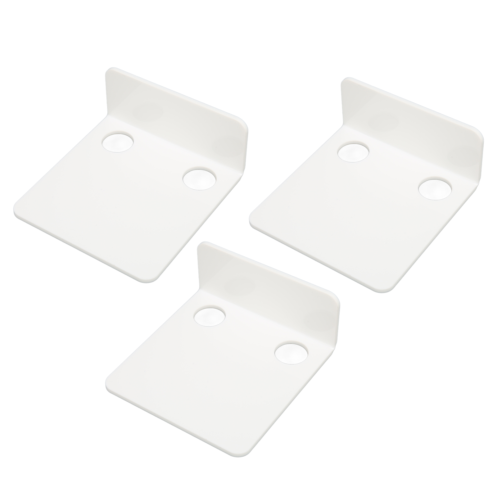 Wasserdichte Acryl-wandhalterung Für Überwachungskameras, 3-teilig, Kein Bohren Erforderlich, Mit 6 Kabelclips Und 10 Klebestreifen, Weißes Wandregal Für Lautsprecher