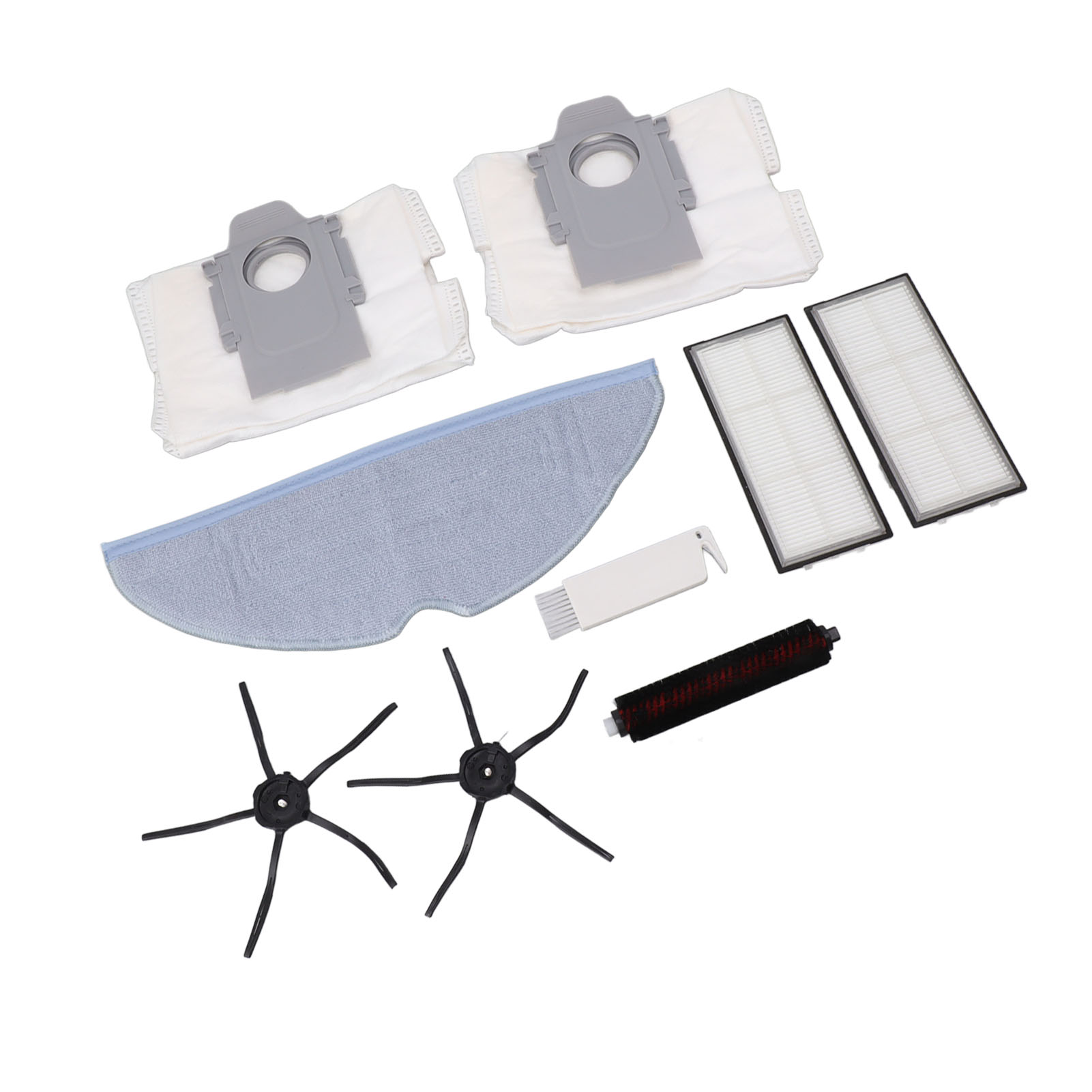 Set Mit 5 Zubehörteilen Für Den Saugroboter G10s/g10s Pro: Filter, Staubbeutel, Seitenbürste, Waschbarer Wischmopp Und Selbstreinigende Bürste.