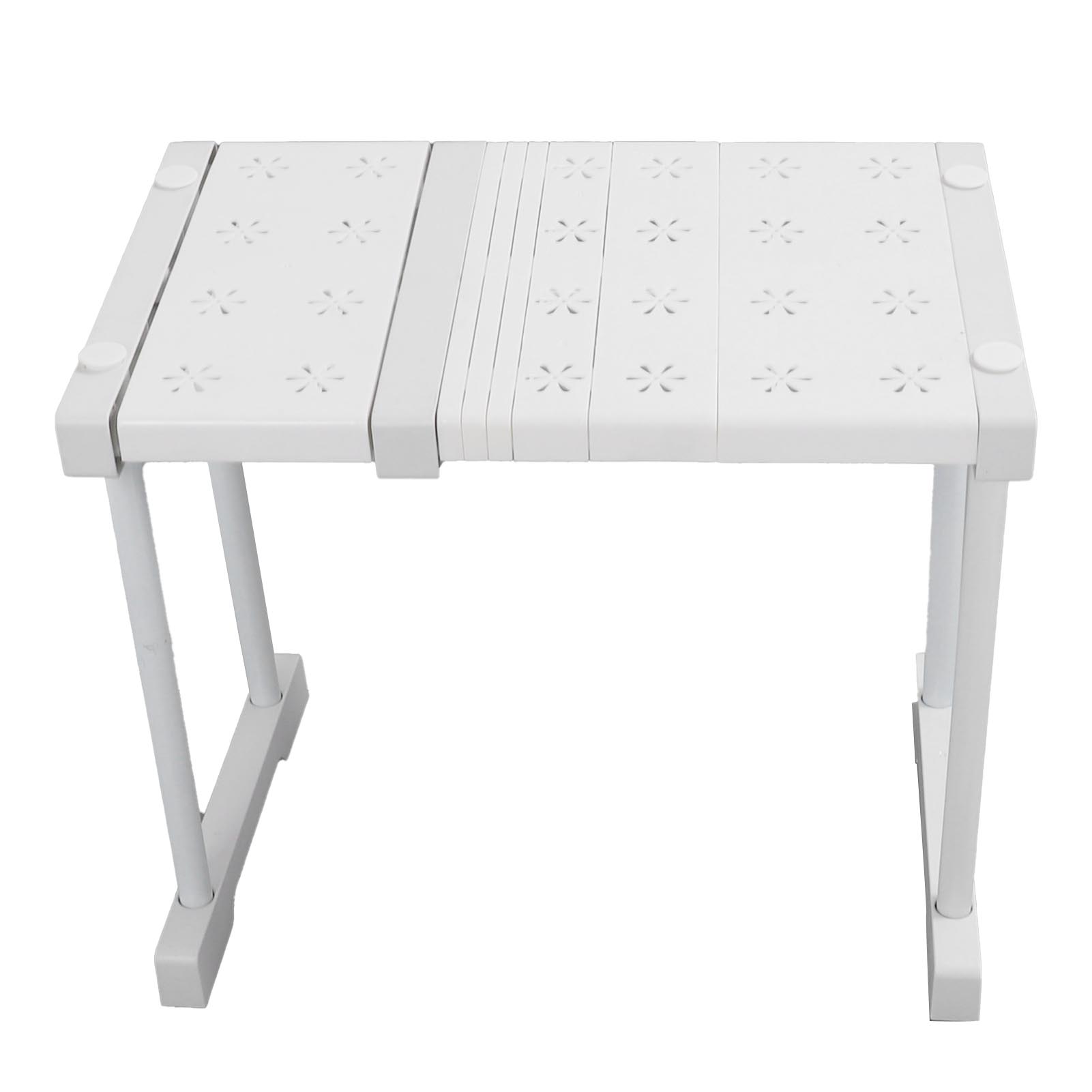 Ausziehbares, Stapelbares Regal Mit Einer Tragkraft Von 55 Kg, Trennwand Für Kleiderschrank, Garderobe Oder Sideboard, Länge 27–38 Cm / 10,6–15 Zoll