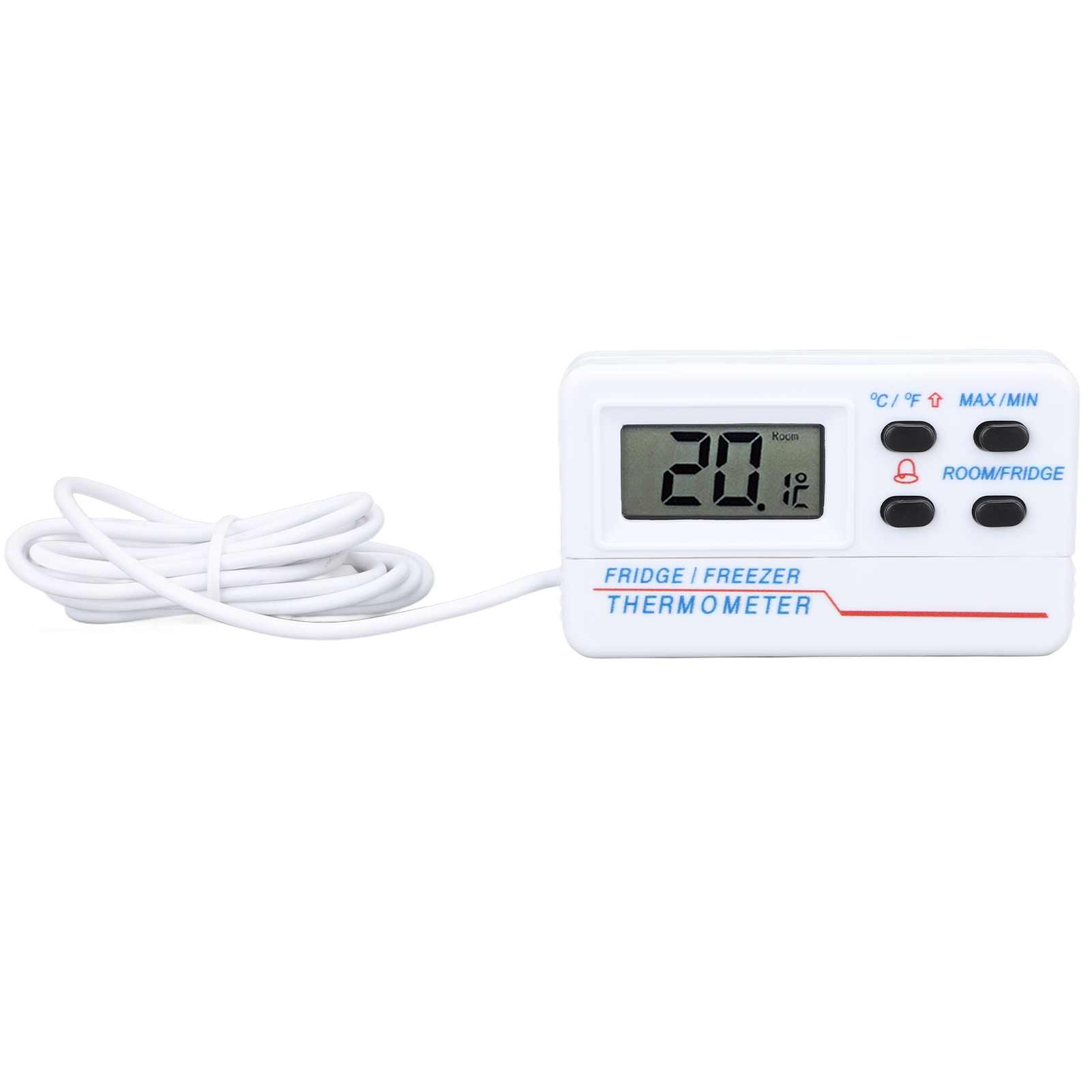 Digitales Thermometer Für Kühlschrank Und Gefrierschrank, Messbereich -50 °c Bis 70 °c (-58 °f Bis 158 °f), Hohe Genauigkeit, Mit Alarmfunktion