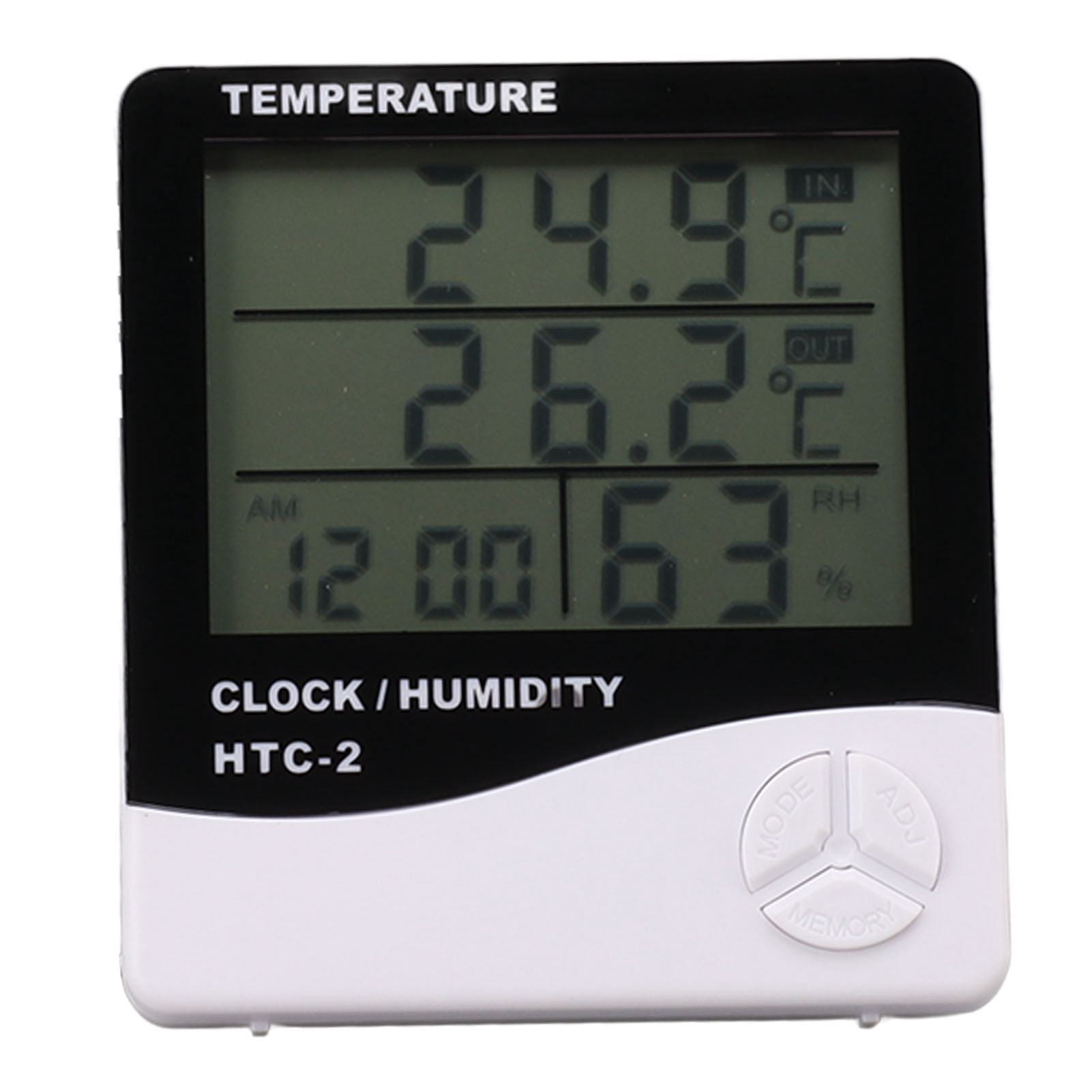 Hochpräzises Digitales Innen-/außenthermometer Und Hygrometer Mit Großem Display, Temperatur- Und Feuchtigkeitsanzeige