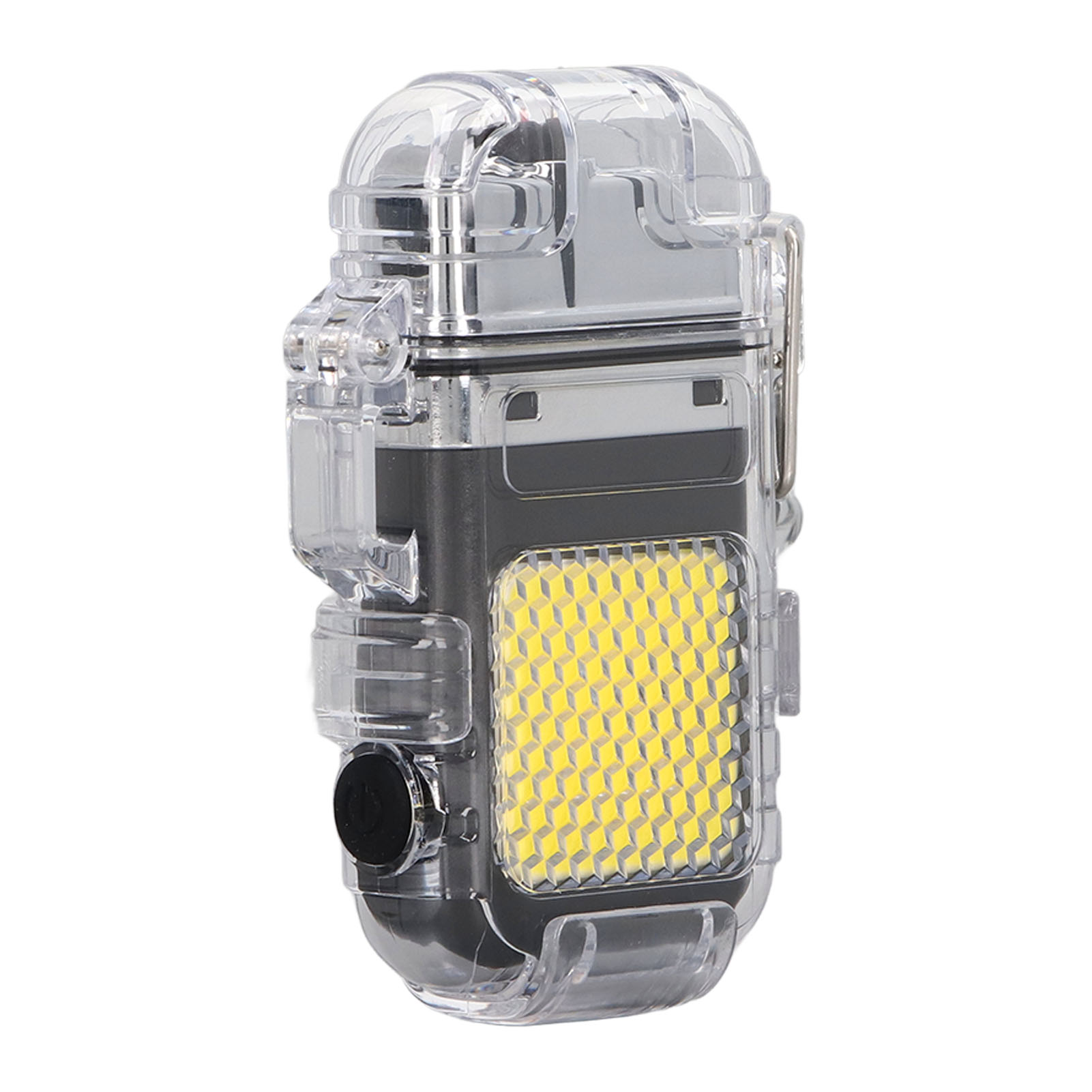 Doppelbogenfeuerzeug Ip56 Wasserdicht Und Windfest Led Tragbar Multifunktional Schwarz