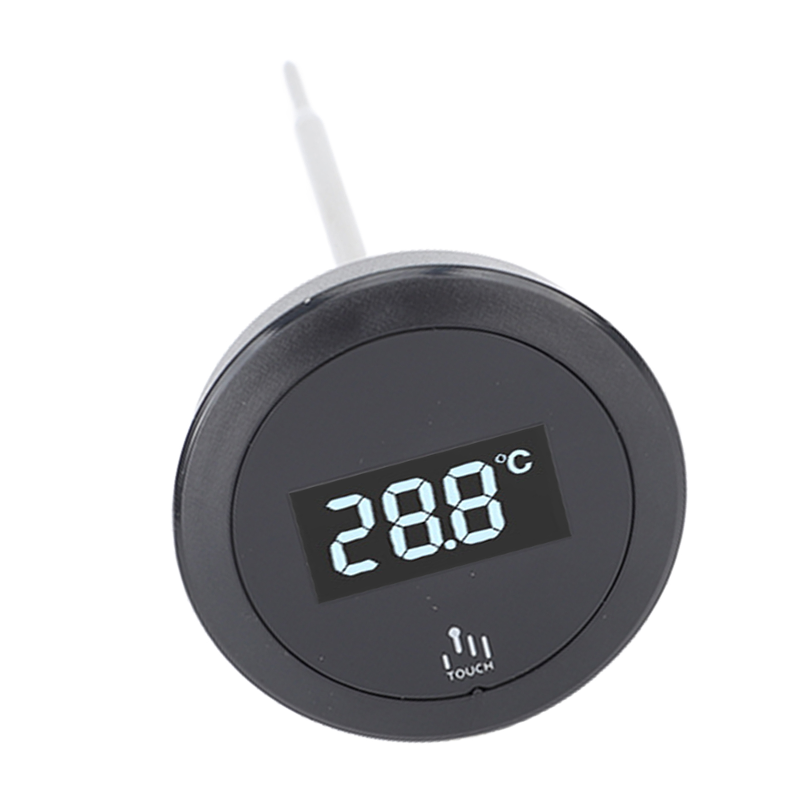 Wasserdichtes Digitales Touchscreen-thermometer (ip65), Edelstahlsonde, Hintergrundbeleuchtung, Für Kaffeemaschinen, Milchkännchen Und Wasserkocher, Präzise Temperaturmessung