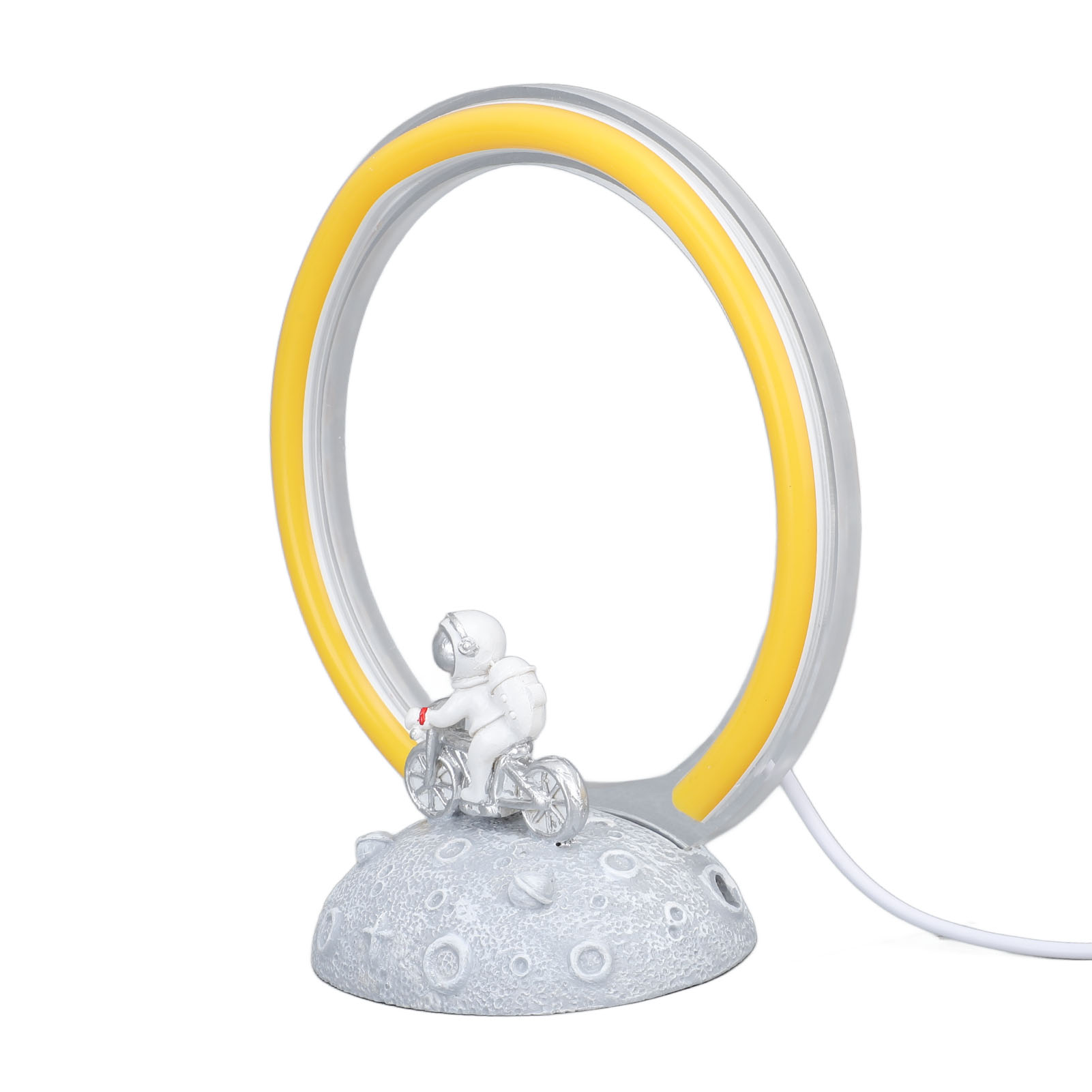Gelbes Nachtlicht, Niedliches Kleines Astronauten-led-licht, Nachttischlampe, Büro-nachtlicht (5 V)