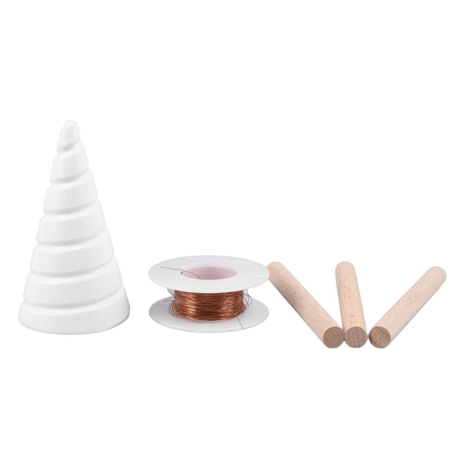 Set Mit 2 Kupfer-elektrokultur-gartenstäben, Fibonacci-spiral-wickelvorlage Für Pflanzen, Gemüse Und Nutzpflanzen Im Freiland