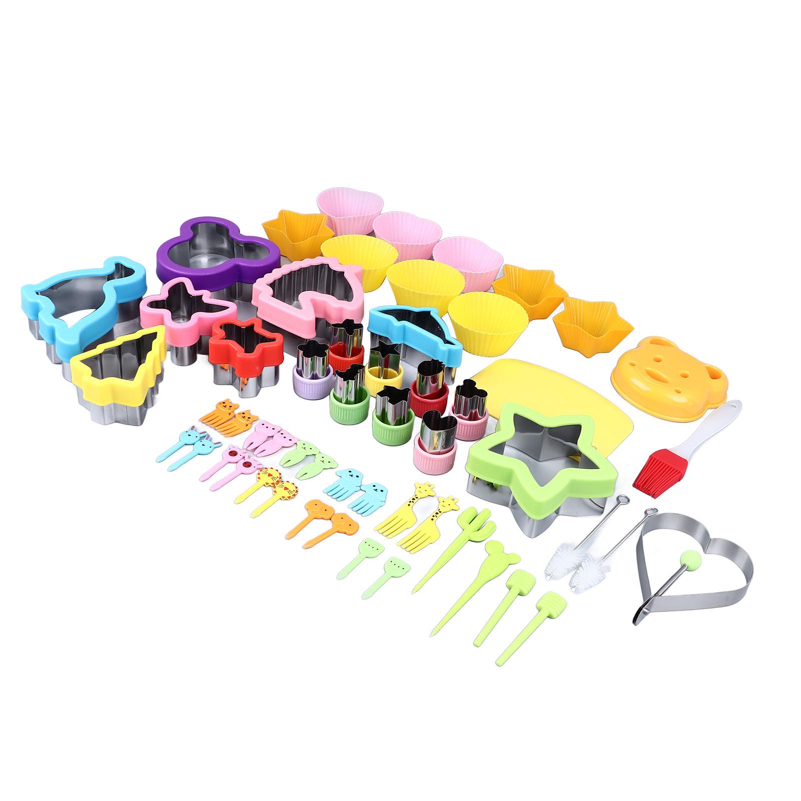 Set Mit 55 Sandwich-ausstechern Und -verschließern, Brotausstecher Für Kinder, Gemüseformen, Mini-keksformen Für Jungen Und Mädchen.