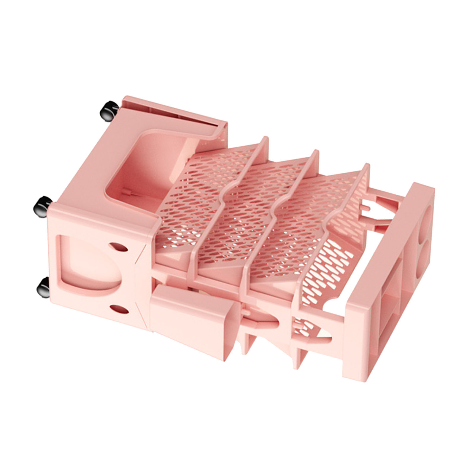 Rollregal Mit 5 Ebenen, Großem Fassungsvermögen, Robust, Vielseitig Einsetzbar Für Büro Und Küche, Sakura Pink