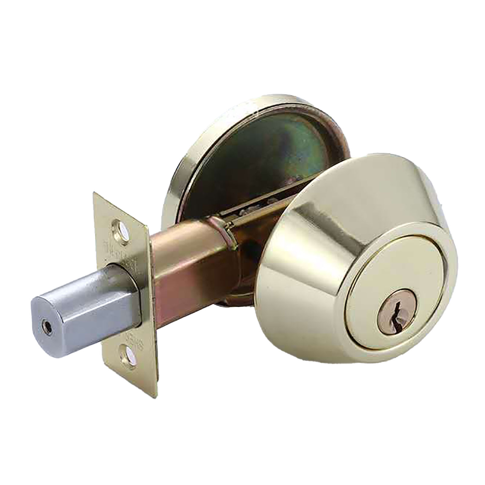 Einzylinderschloss Aus Metall Und Eisen, Einseitiger Riegel, Flacher Runder Knauf, Für Innentüren, Robuste Ausführung
