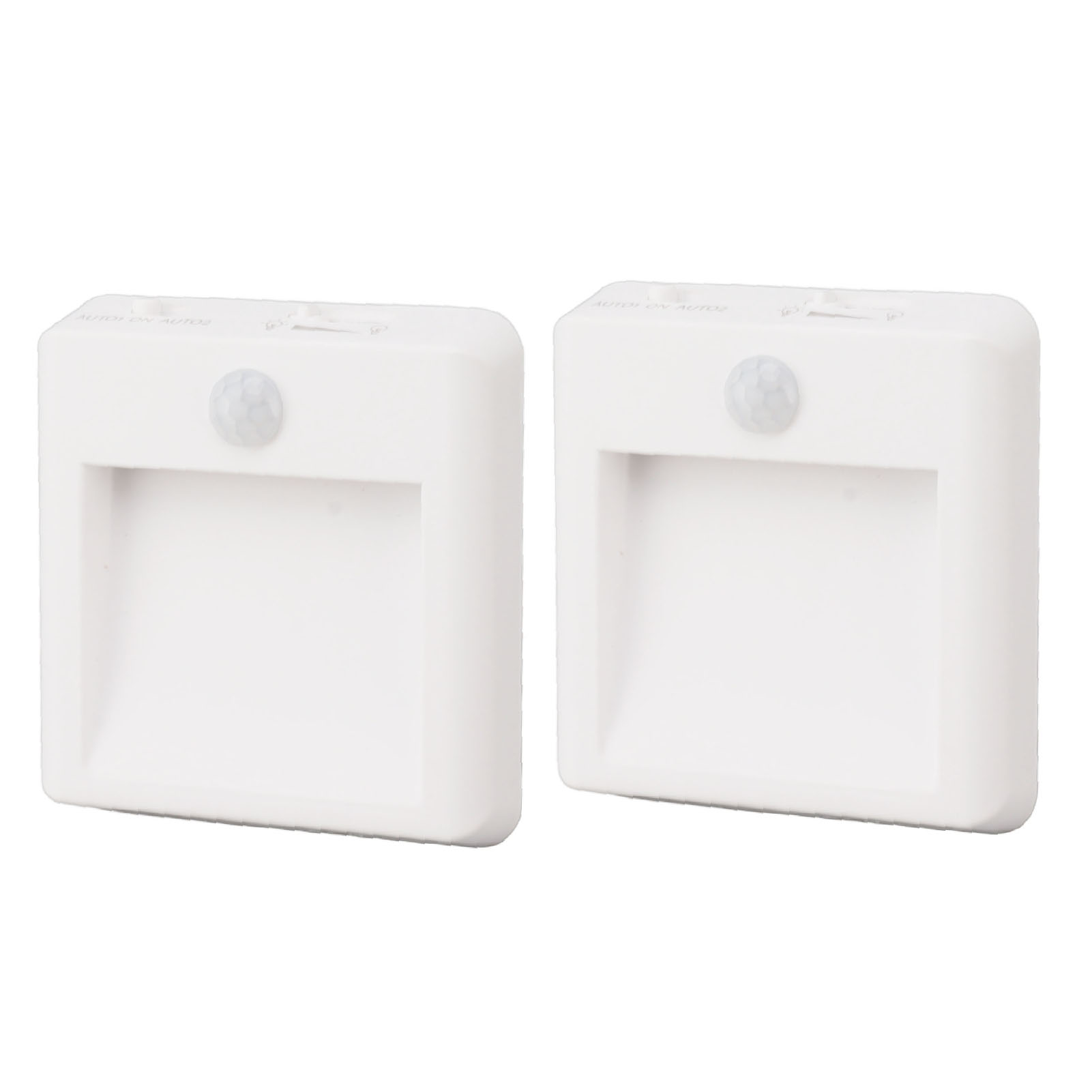 Set Mit 2 Bewegungsmelder-nachtlichtern, Eu-stecker 110–220 V, Wandleuchte Mit 2 Einstellbaren Farbtemperaturen, Kompaktes Led-nachtlicht Mit Infrarotsensor