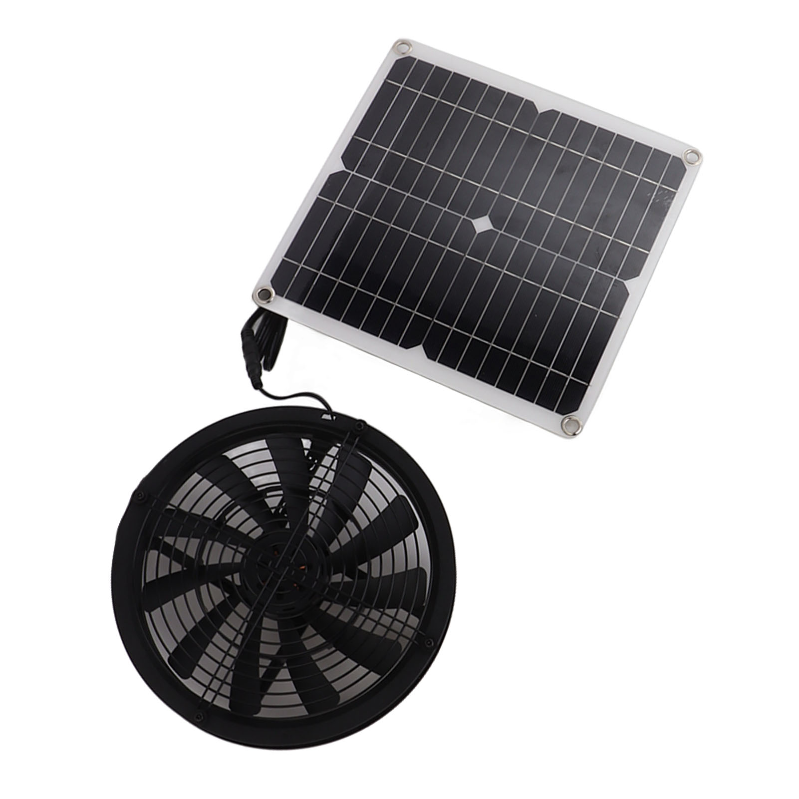 Solarventilator Mit Schutzgitter Aus Metall, Wasserdichter, Solarbetriebener Luftabsauger Für Hühnerställe, Komplettes Belüftungsset Für Den Außenbereich