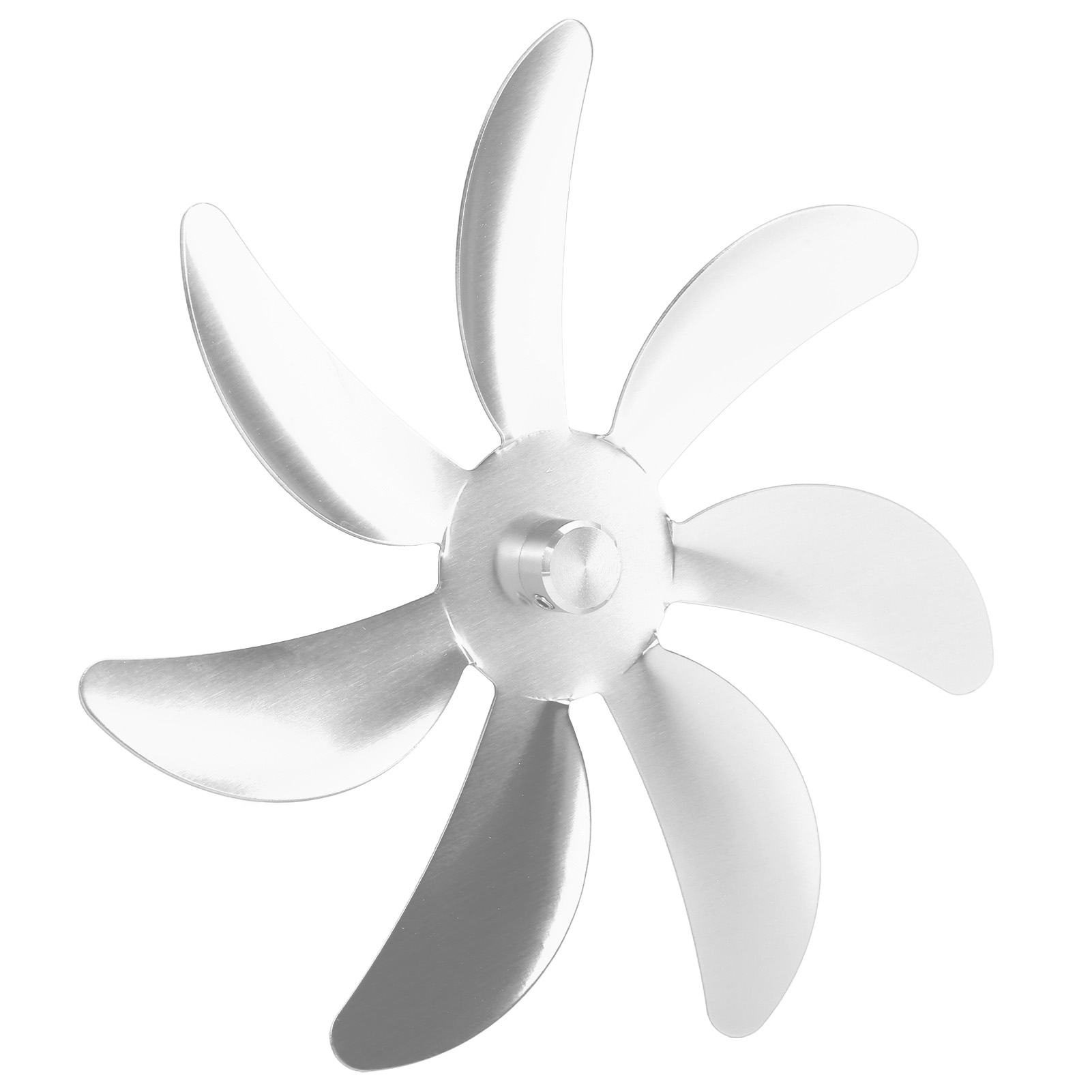Ofenlüfter, Flügel Aus Aluminiumlegierung, 7 Flügel, Einfache Montage, Universeller Ersatzflügel Für Kaminlüfter, Silber, 180 Mm.