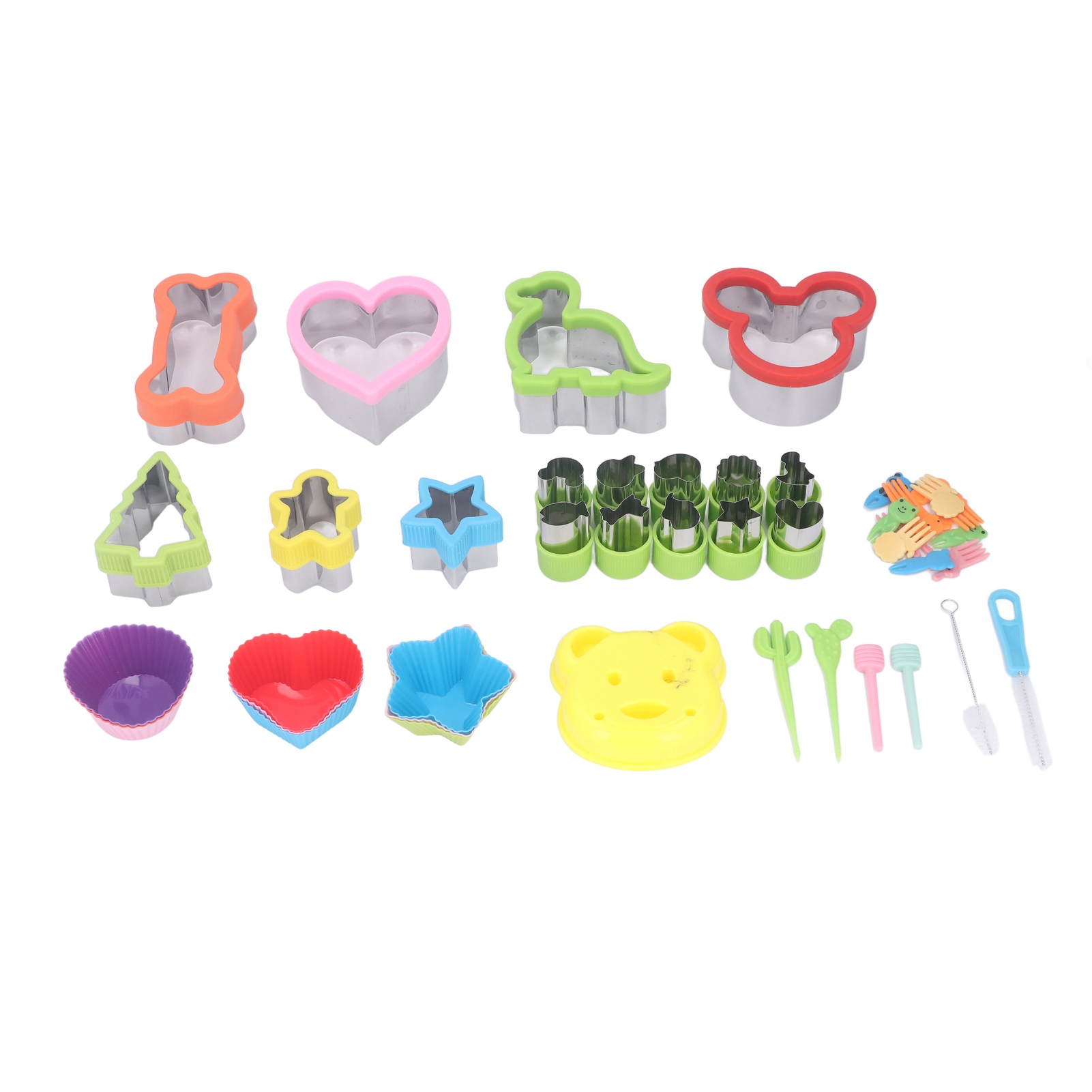 43-teiliges Backzubehör-set: Kuchenformen, Ausstechformen, Gabel, Pinsel, Silikon, Edelstahl, Pp, Küchenutensilien Für Kuchen
