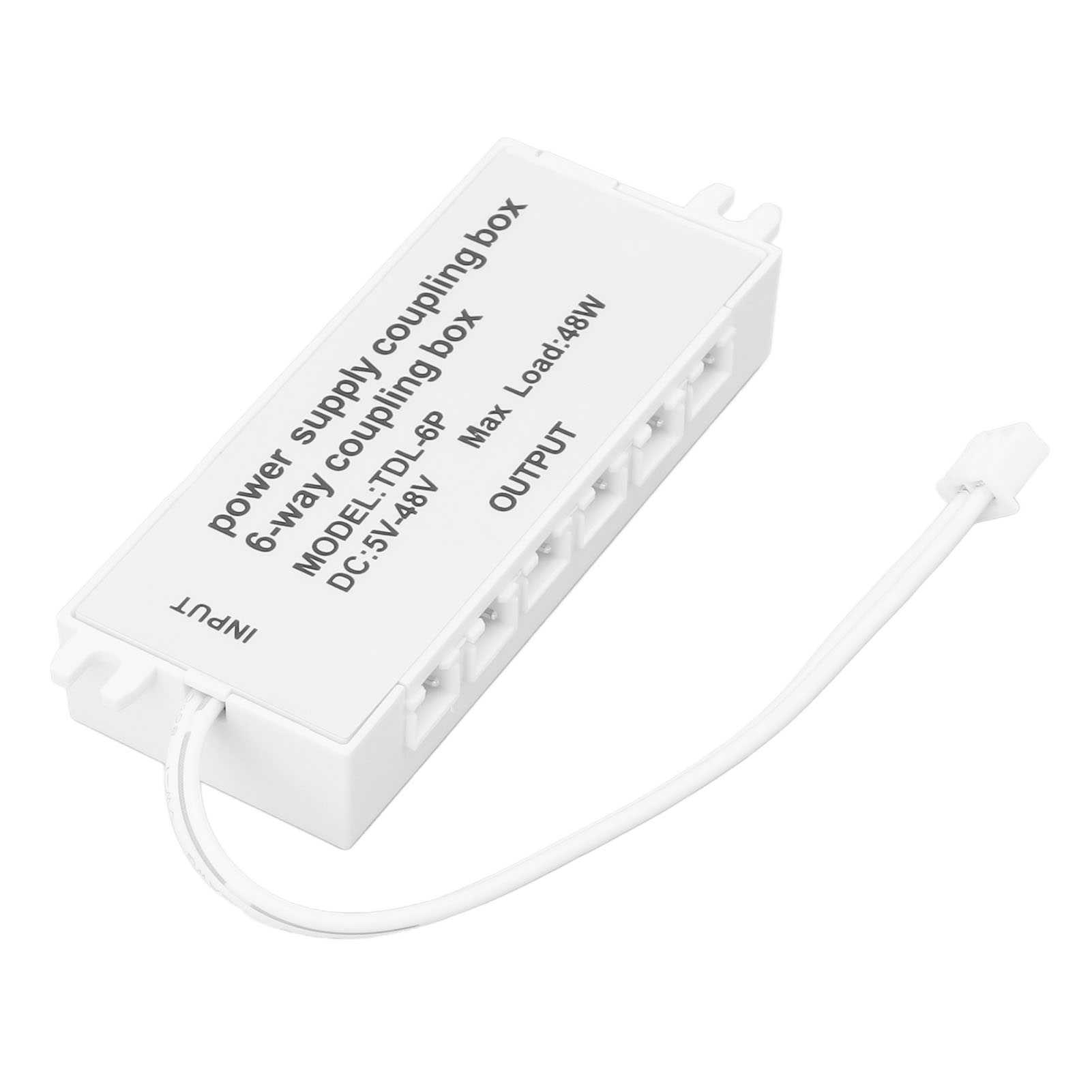 6-fach Stromverteilerdose Xh2.5, 48 W, 5–48 V, Steckeranschluss, Für Led-streifen
