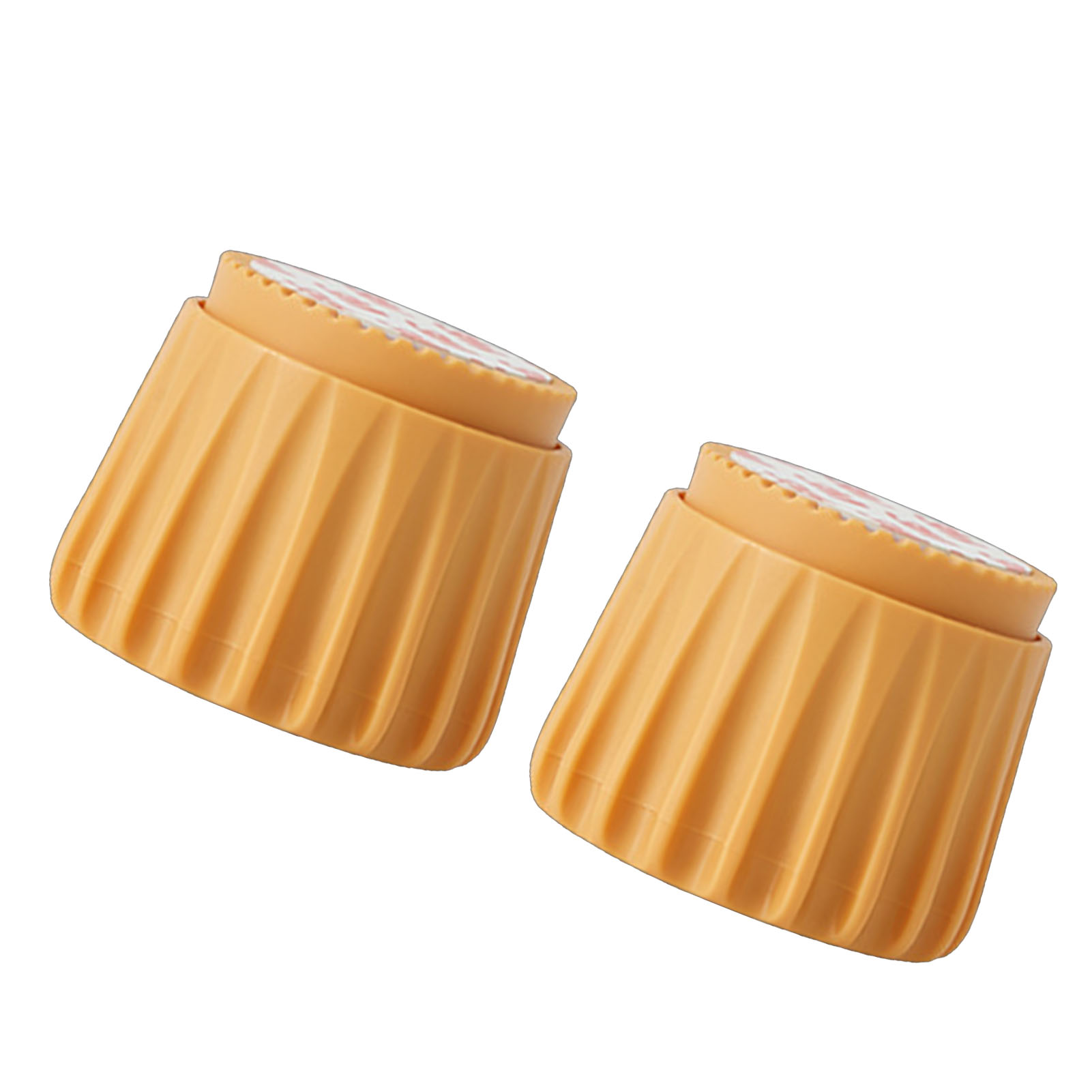 Set Mit 2 Abs-wandstoßdämpfern, Kein Bohren Erforderlich, Drehbar, Geräuschlos, Wackelt Das Bett Nicht, Gelb, Kleine Größe