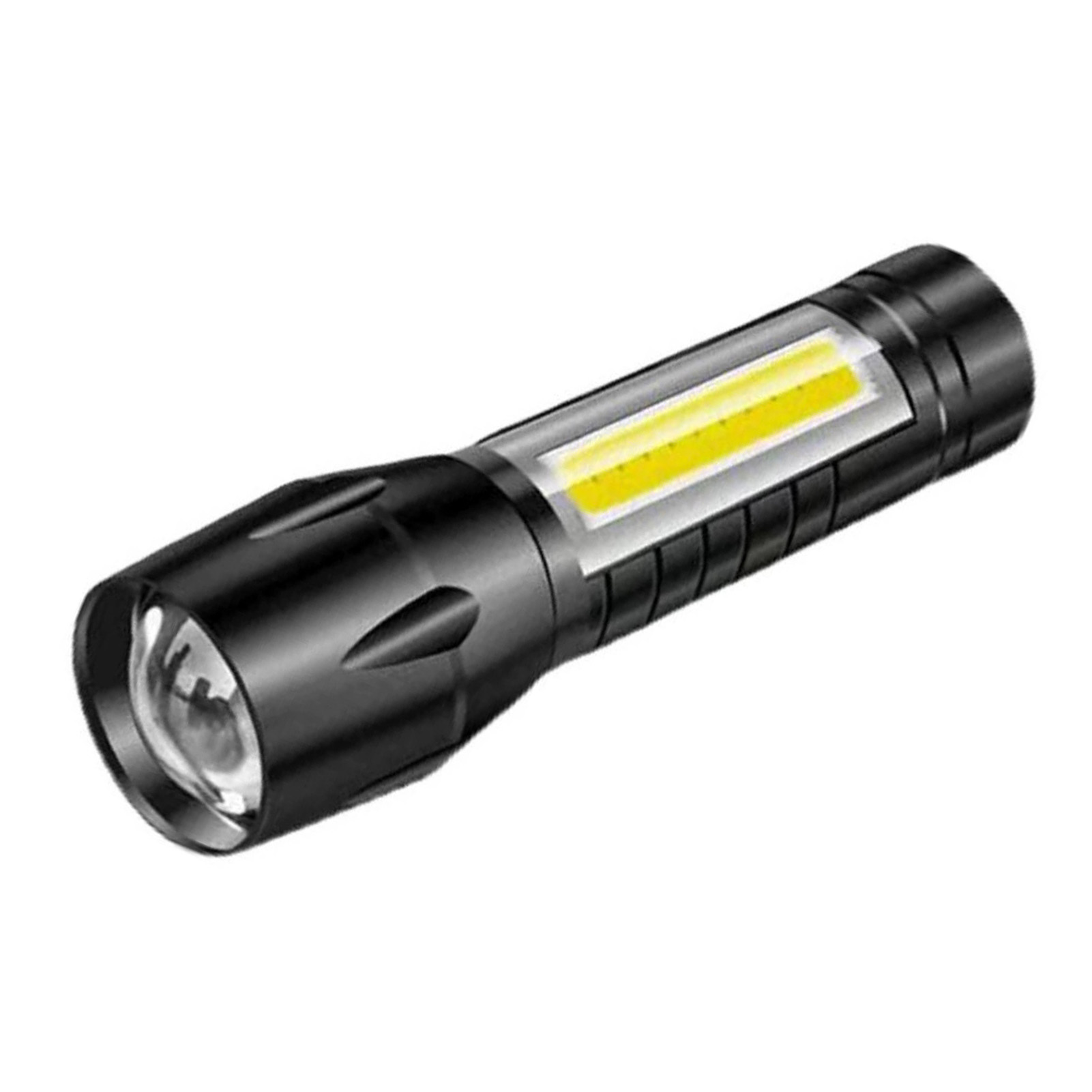 Ultrahelle, Teleskopierbare Cob-taschenlampe Aus Aluminium, Zoomfunktion, Wasserdicht, Mini-taschenlampe Für Outdoor-aktivitäten, Wandern Und Camping