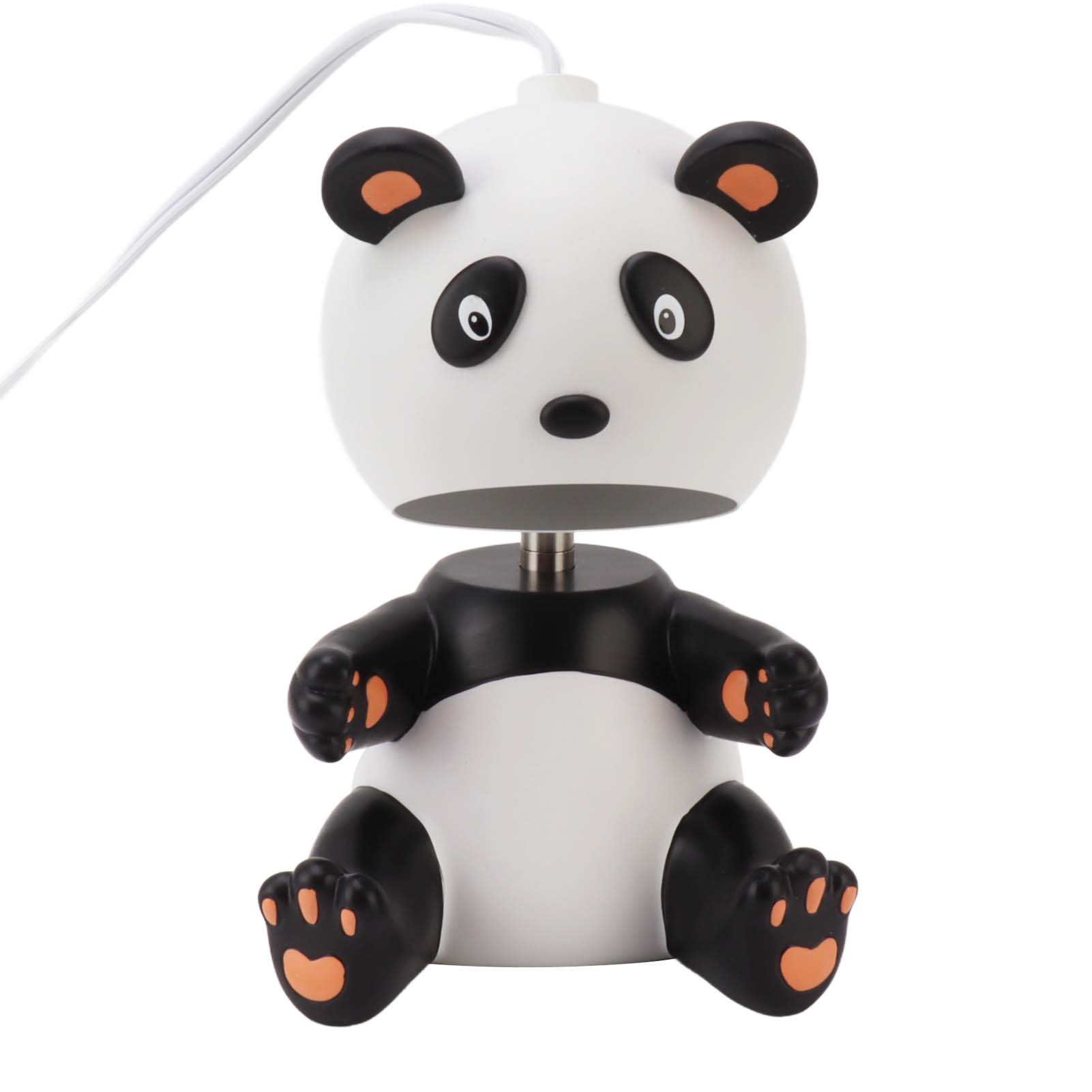 Niedliche Panda-roboter-wachsschmelzlampe, Elektrischer Kerzenwärmer Mit Timer, Metallrahmen, G10-glühbirne, 110–220 V Eu-stecker