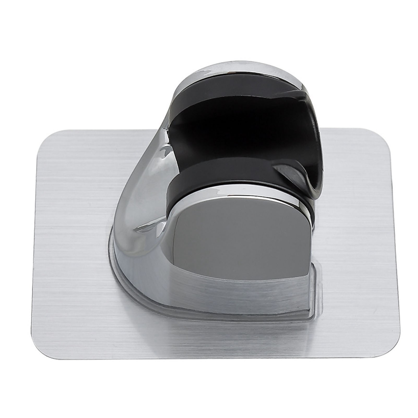 Selbstklebender Duschkopfhalter Zur Wandmontage Ohne Bohren, Verstellbares Metall, Badezimmerbefestigung, Aufklebbarer Duschkopfhalter, Schwenkbarer Duschkopfhalter, Schraubenlos, Robust.