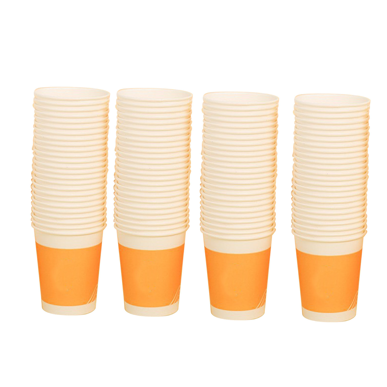 100 Dicke Einwegbecher Aus Papier, Hohes Fassungsvermögen, Pe-beschichtet, Für Den Heimgebrauch, Für Heißes Wasser, 245 Ml