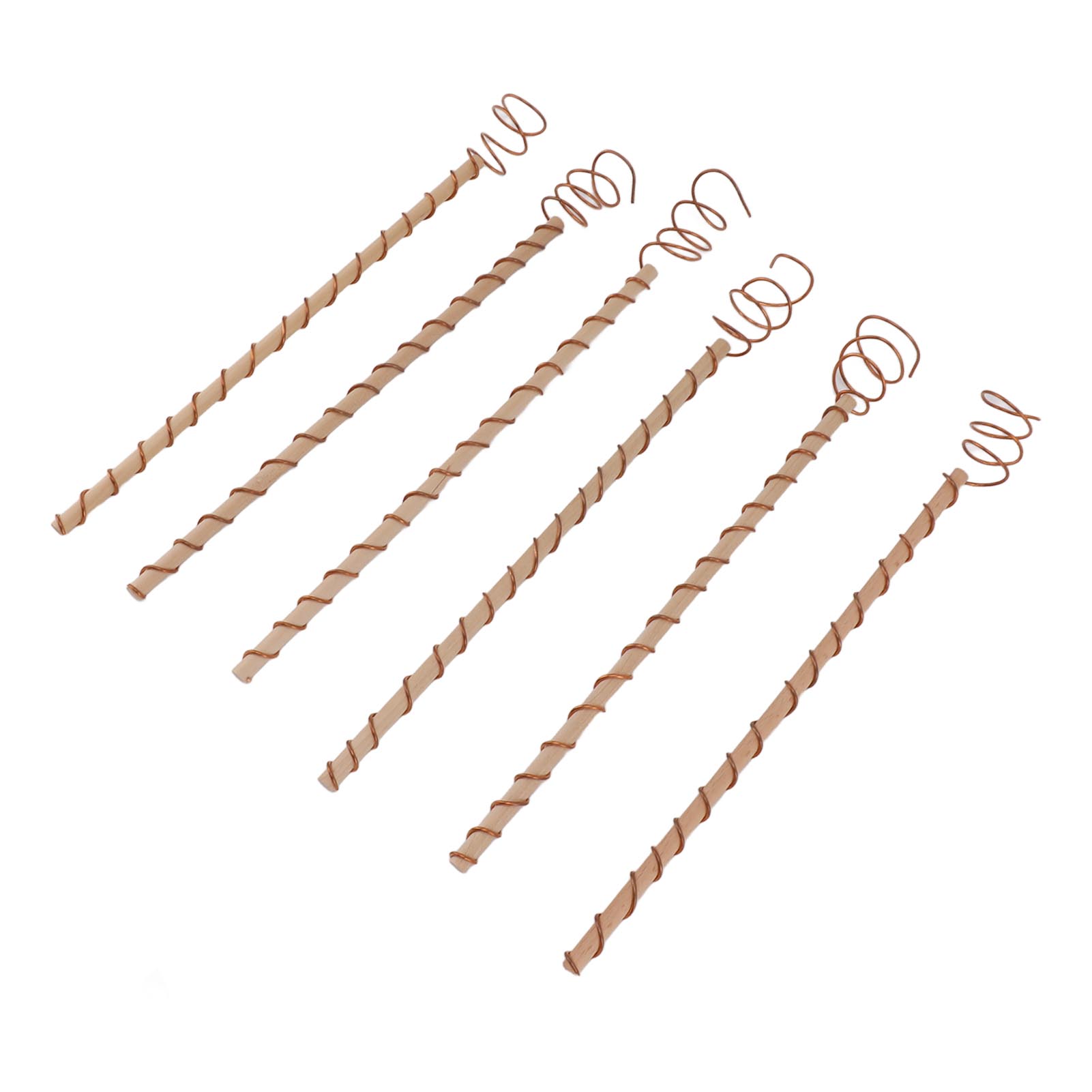 Set Mit 6 Kupfer-elektrokulturpfählen, Gartenantenne, Stabile Stütze Für Den Anbau Von Pflanzen, Gemüse Und Obst