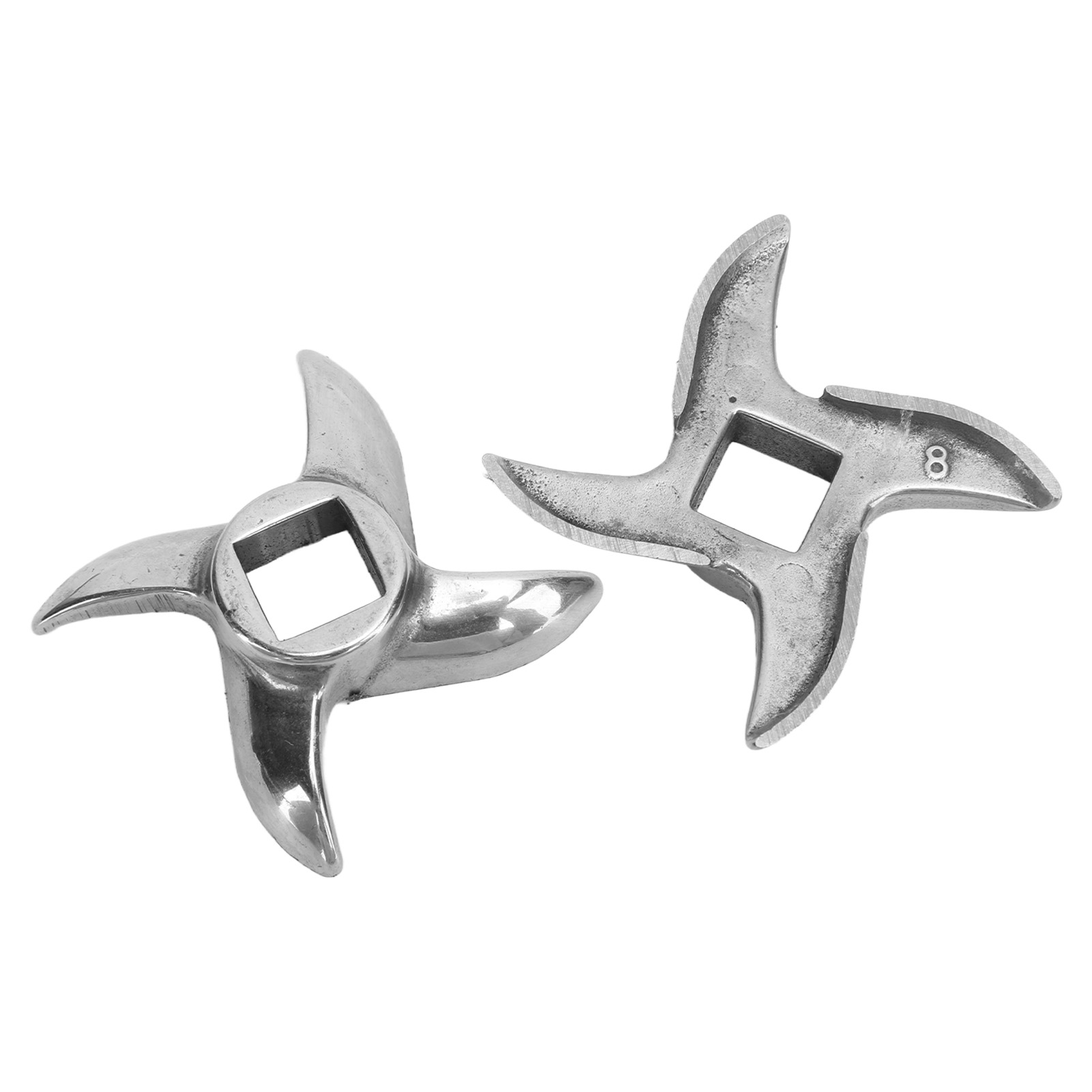 2-teiliges Fleischwolfmesser Aus Edelstahl, Ersatzmesser Für Elektrische Fleischwölfe, Robustes Zubehör Für Fleischwölfe, Universelle Ersatzmesser.