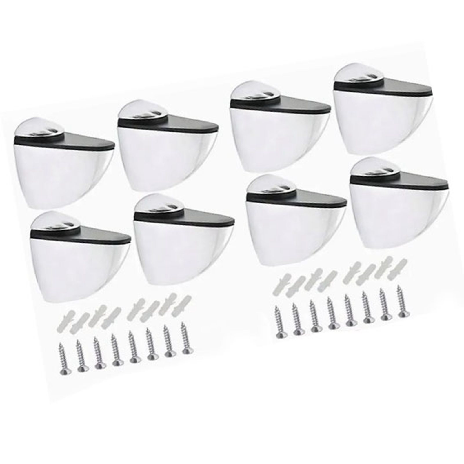 8-teilige Glasstütze, Regalklemme, Zinklegierungsrahmen, Verstellbarer Verbinder Für Verbundplatten