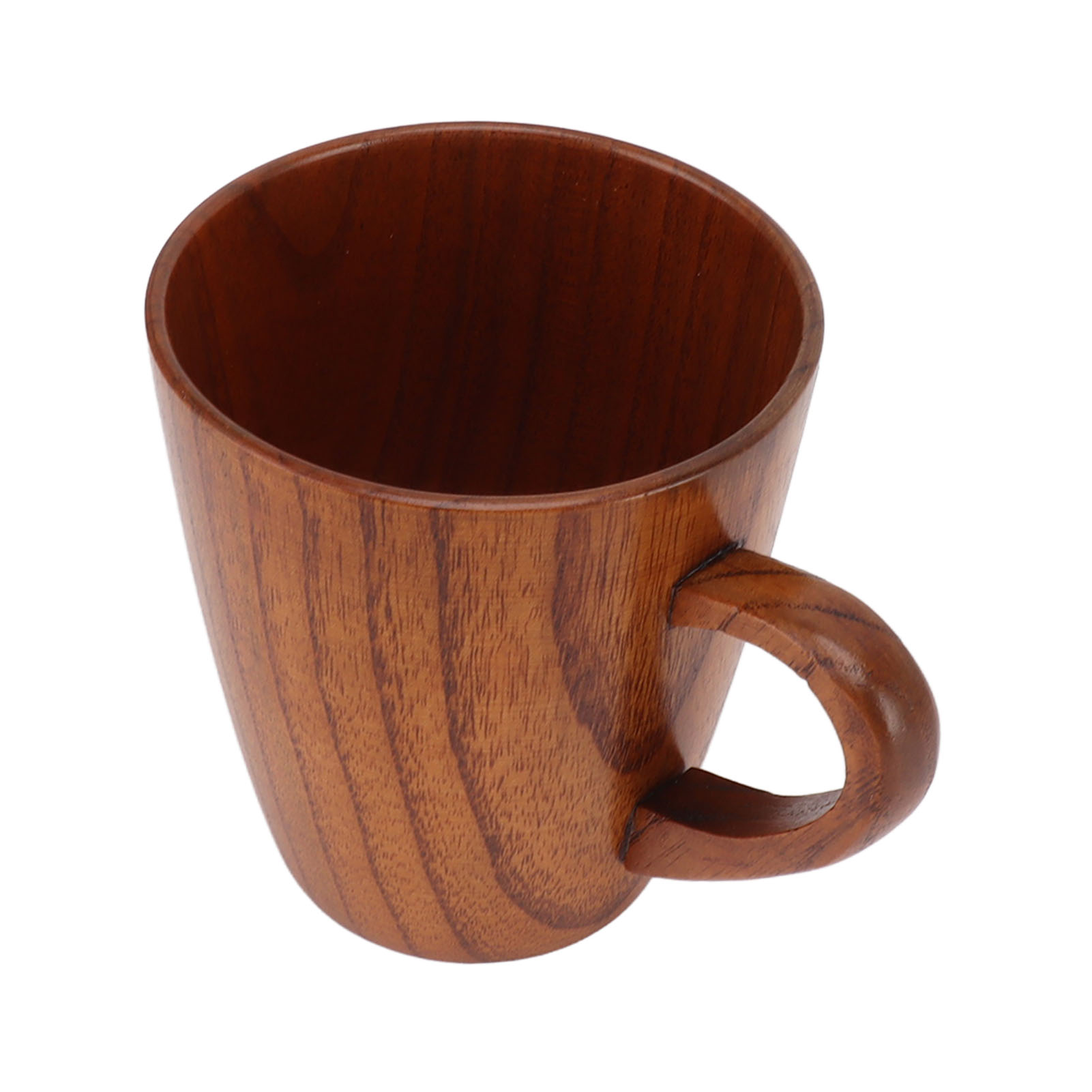 Handgefertigter Becher Aus Naturholz, Vielseitig Und Umweltfreundlich, Robust, Ideal Für Tee, Kaffee, Wein, Bier Und Heißgetränke, 1 Stück