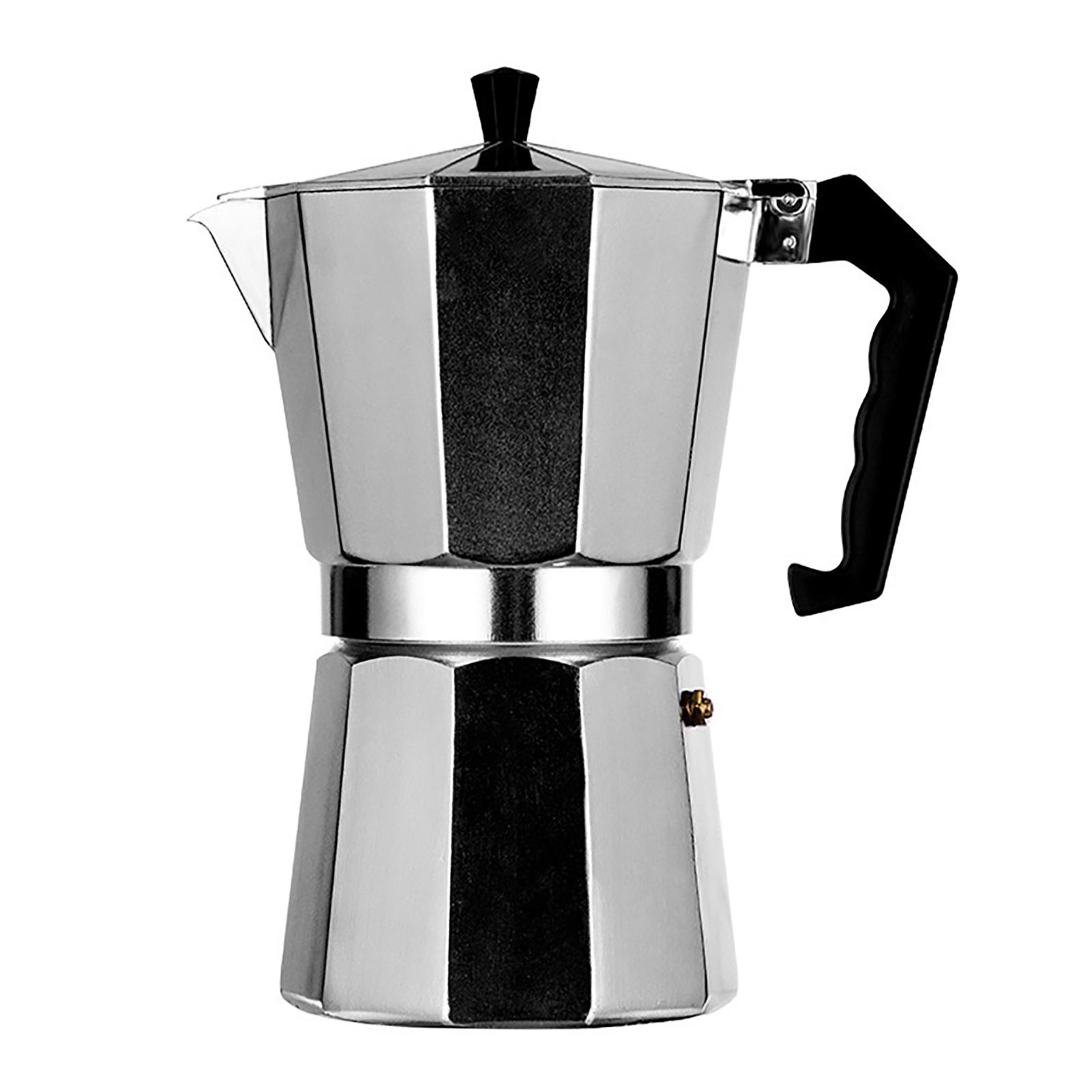 50-ml-aluminium-moka-express-kaffeebereiter, 1 Tasse, Gleichmäßige Erwärmung, Kunststoffgriff, Für Büro Und Unterwegs