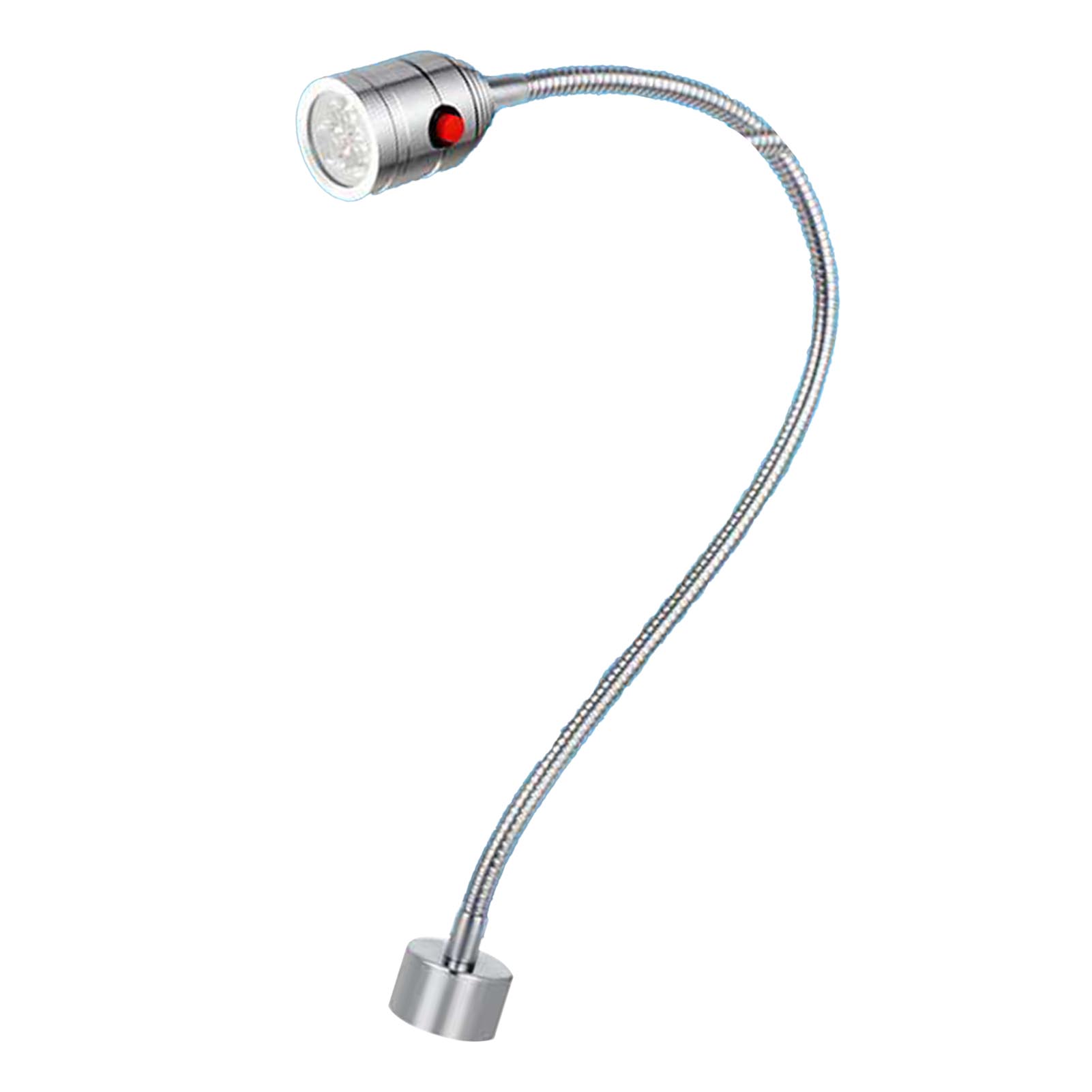 5-w-24-v-led-werkstattlampe Mit Schwanenhals, 500-mm-rohr, Magnetfuß, Arbeitsleuchte Für Werkbank Und Reparatur