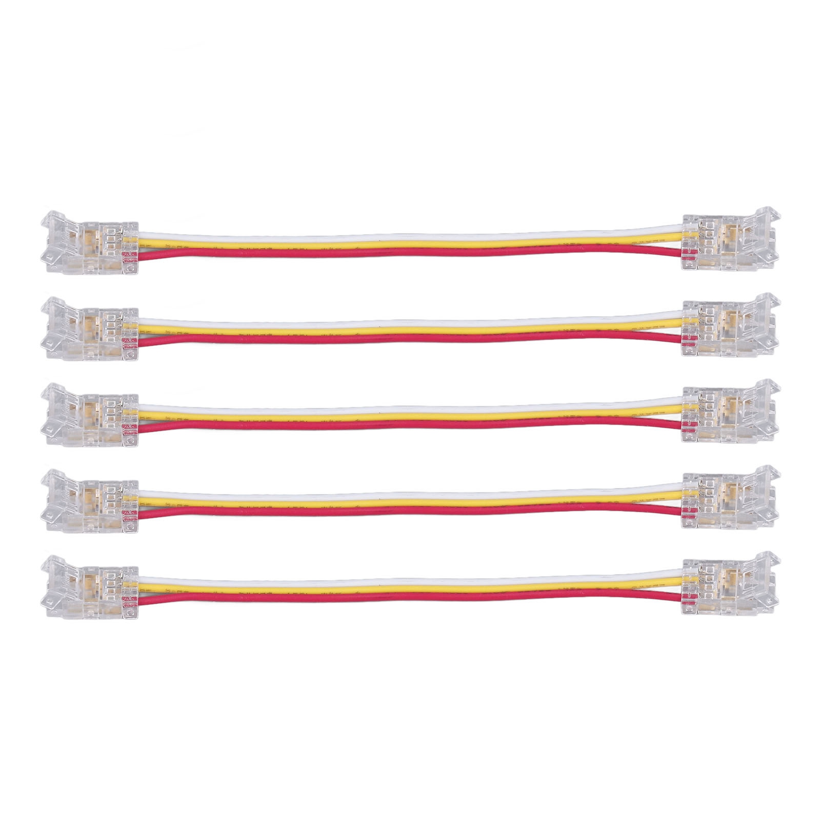 3-polige 8-mm-led-streifenverbinder, 10er-pack, Robustes Pc, Cob-kompatibel, Ideal Für Zuhause, Partys Und Büro