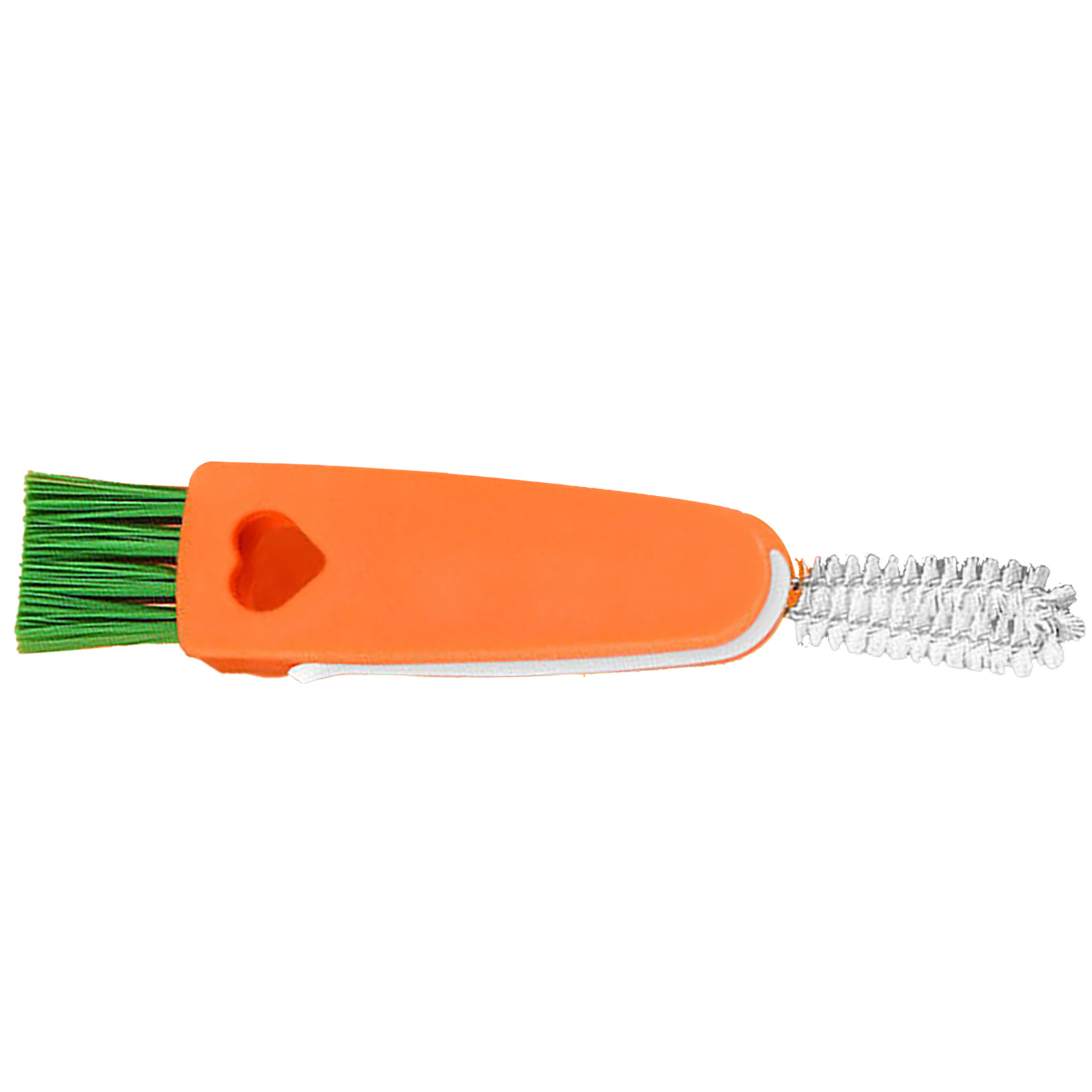 3-in-1 Multifunktions-karottenreinigungsbürste, Mini-tassenbürste, Geriffeltes Flaschendeckeldetail Für Küche Und Haushalt