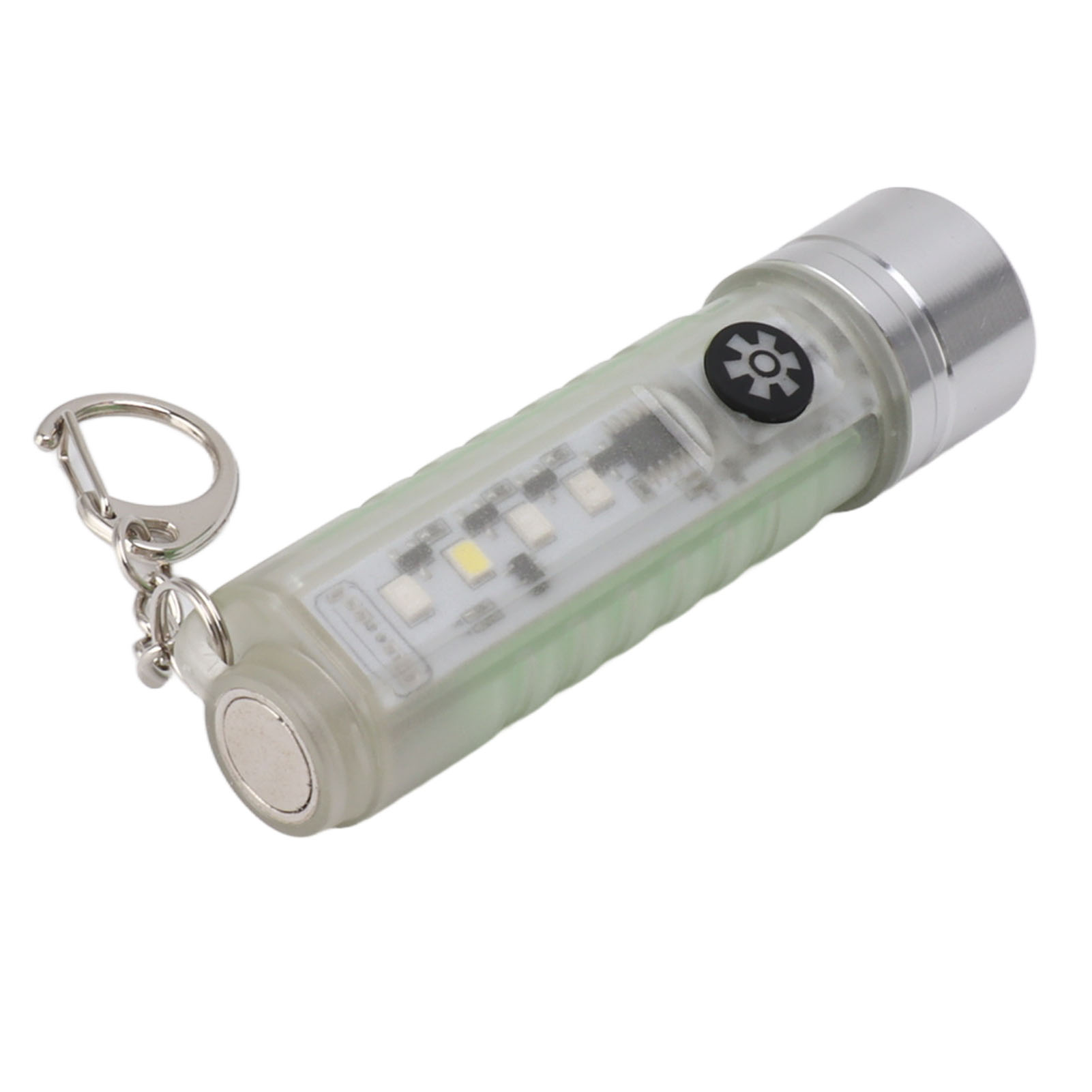 Mini-led-schlüsselanhängerlampe, Aufladbar Über Usb-c, Wasserdicht (ip65), Kleine Taschenlampe Mit Ring, Wasserdicht Und Kompakt