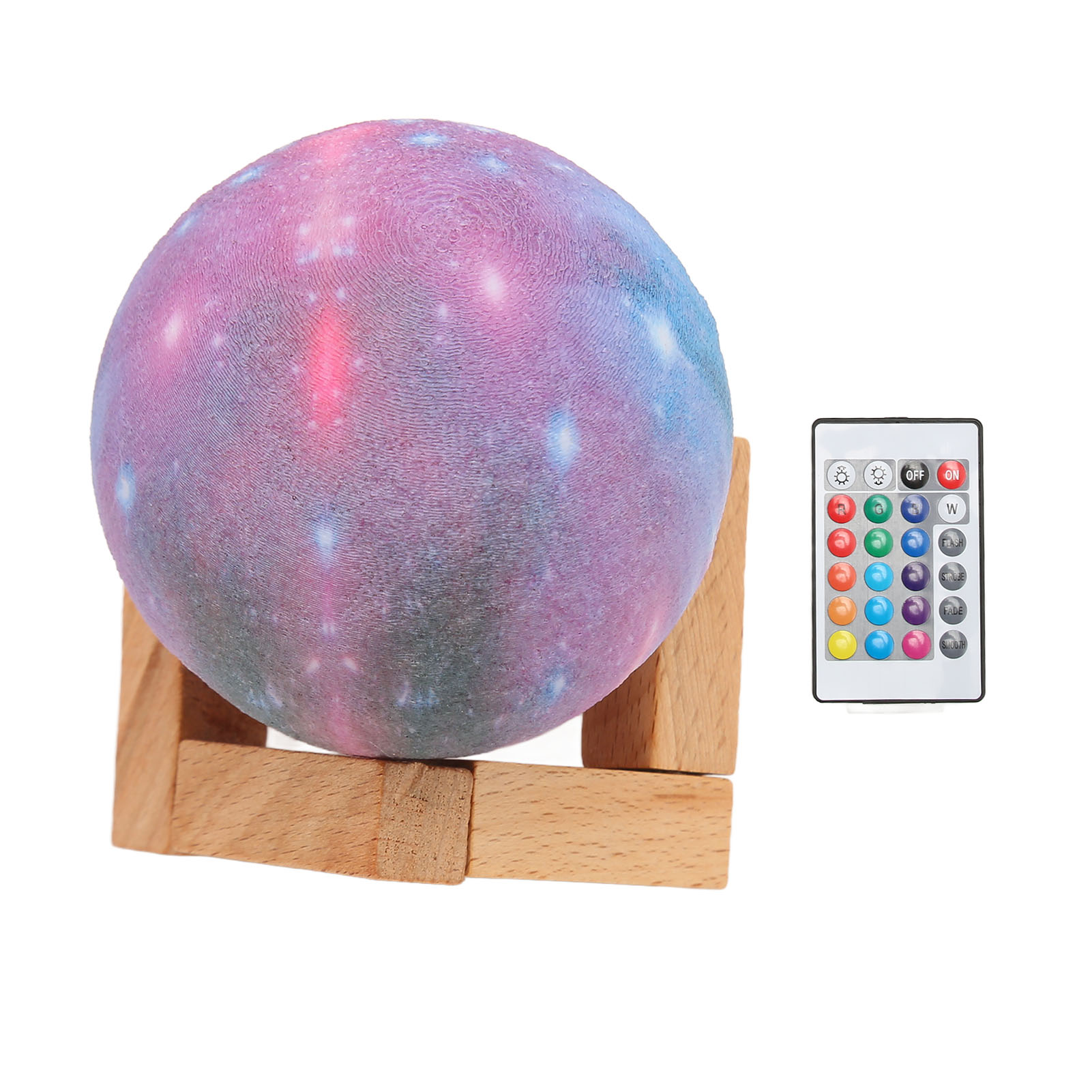 3d-mond-stehlampe, 16-farbiges Raumlicht, Fernbedienung Und Touch-steuerung, Mit Ständer, Dekoration Für Schlafzimmer Und Zuhause