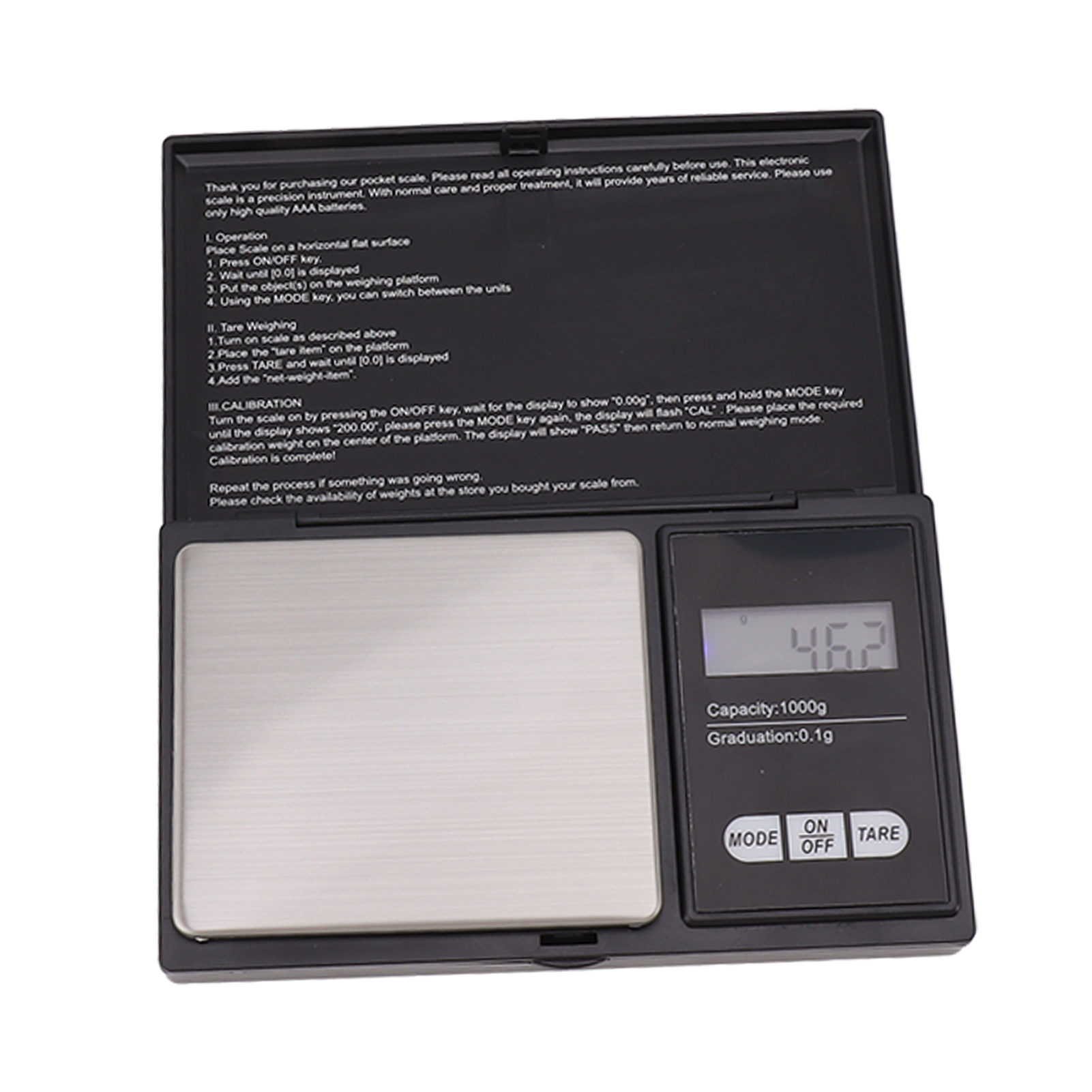 Lcd-präzisionswaage 0,01 G–1000 G, Einheitenumrechnung, Tragbare Kleinwaage Für Küche, Café Und Zuhause, Hohe Genauigkeit
