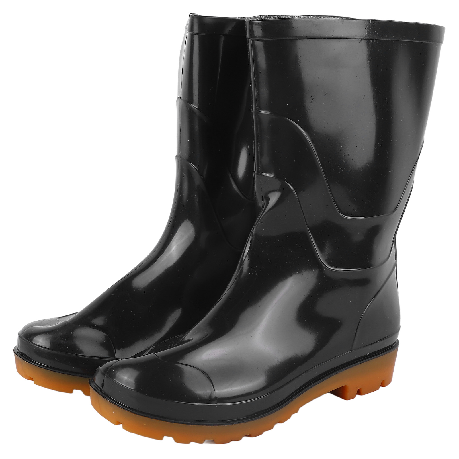 Herren-regenstiefel Größe 41, Wasserdichtes Gummi, Wadenhohes, Rutschfestes Obermaterial, Warm Und Bequem, Ideal Für Gartenarbeit Und Autowäsche.
