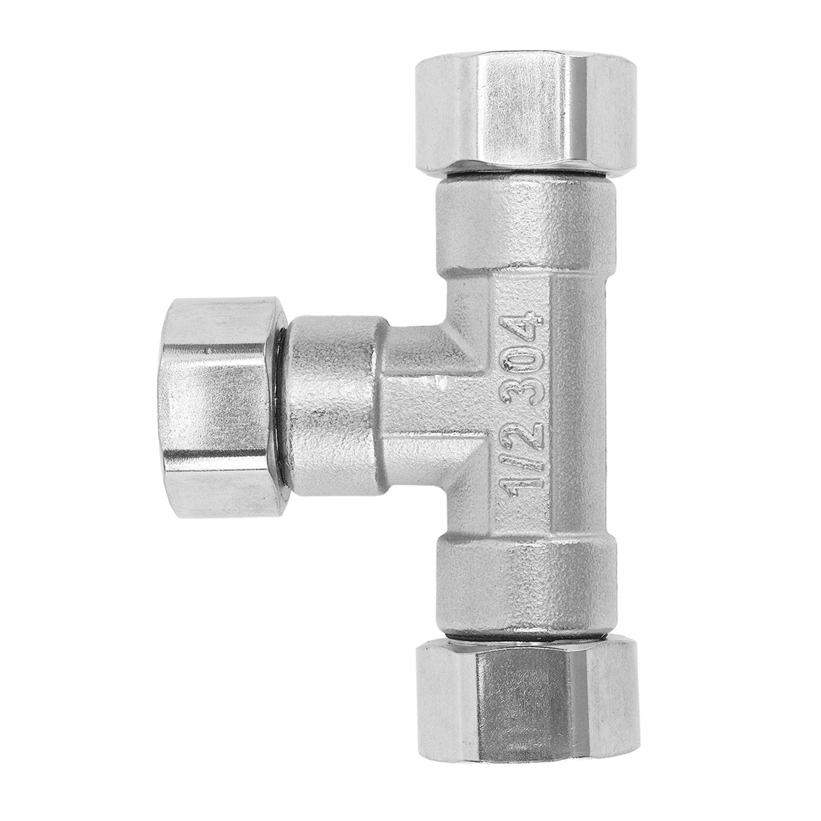 3-wege-t-rohrverbinder, Edelstahl 304, G1/2-adapter, Innengewinde Für Wasser Und Luft