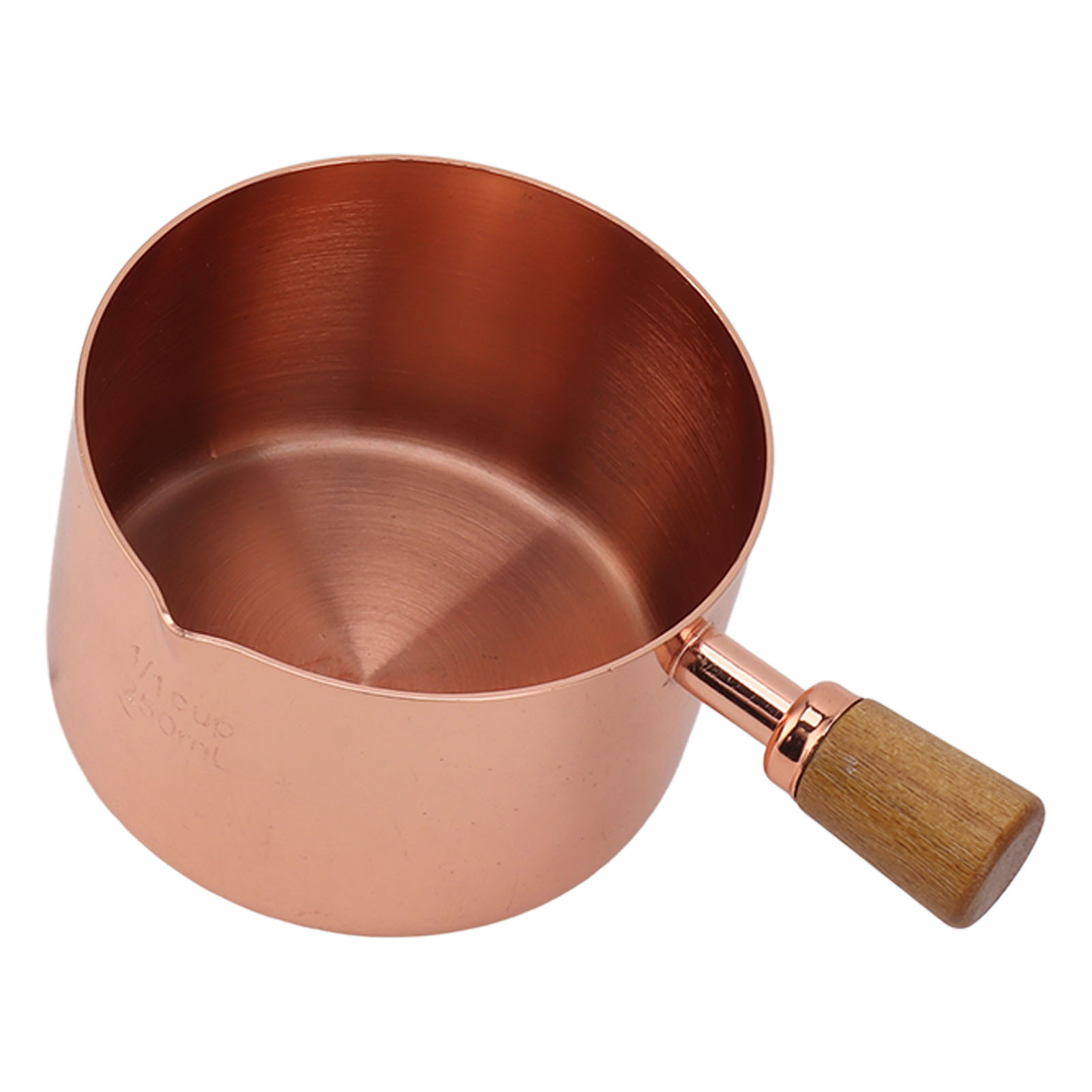 Set Mit 4 Professionellen Saucenbechern Aus Edelstahl 304 Mit Griffen, Roségoldfarben, 250 Ml, Ideal Für Küche, Bankette Und Picknicks Im Freien