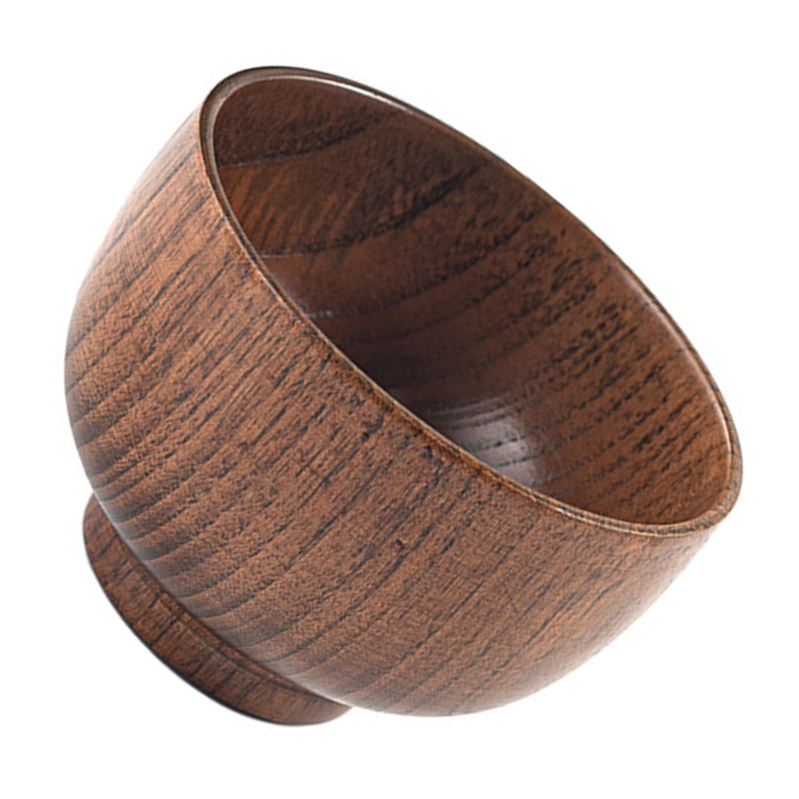 Antike, Lackierte Jujube-holzschale, Japanischer Stil, Suppen- Und Reisteller, Holzgeschirr Für Kinder Und Erwachsene, Mittlere Größe 10,5 X 6,5 Cm.