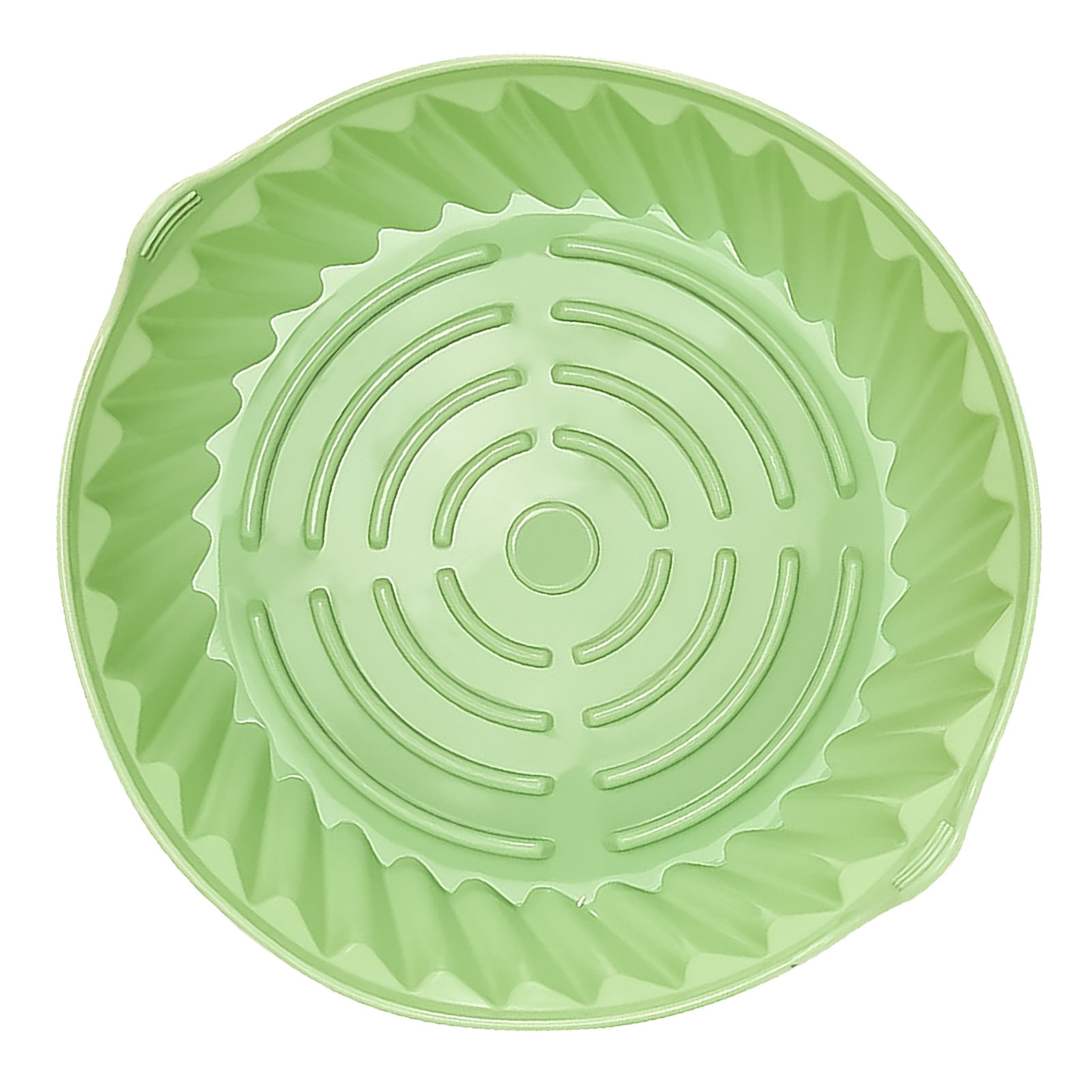 Set Mit 4 Runden Silikon-heißluftfritteusenmatten, Hitzebeständig, Leicht Zu Reinigen, Zum Backen Und Kochen, Cyan, 19 Cm / 7,48 Zoll