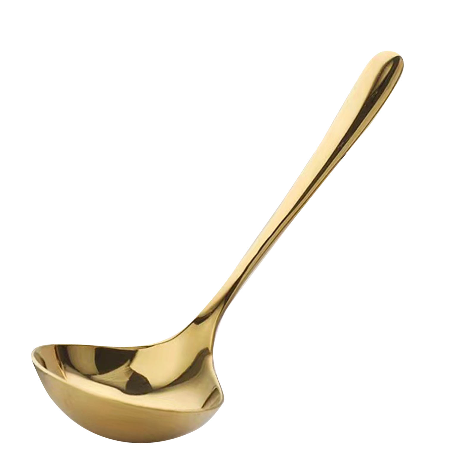 Große Küchenkelle Aus Edelstahl 304 Mit Langem Griff, Ideal Zum Kochen Zu Hause, Robuster Topflöffel.