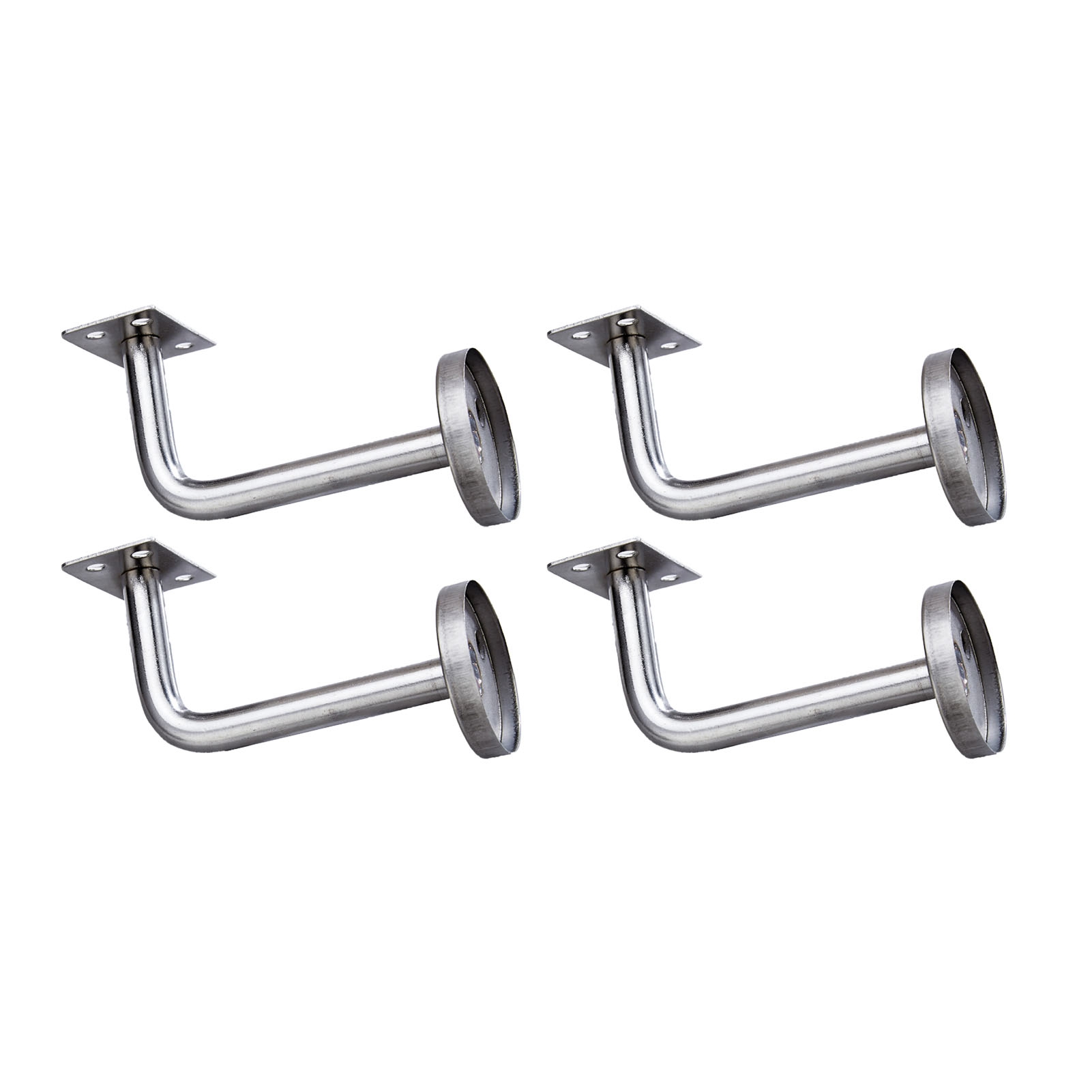 Wandhalterung Aus Edelstahl Für Treppengeländer, Set Mit 4 Robusten Halterungen, Wandmontage