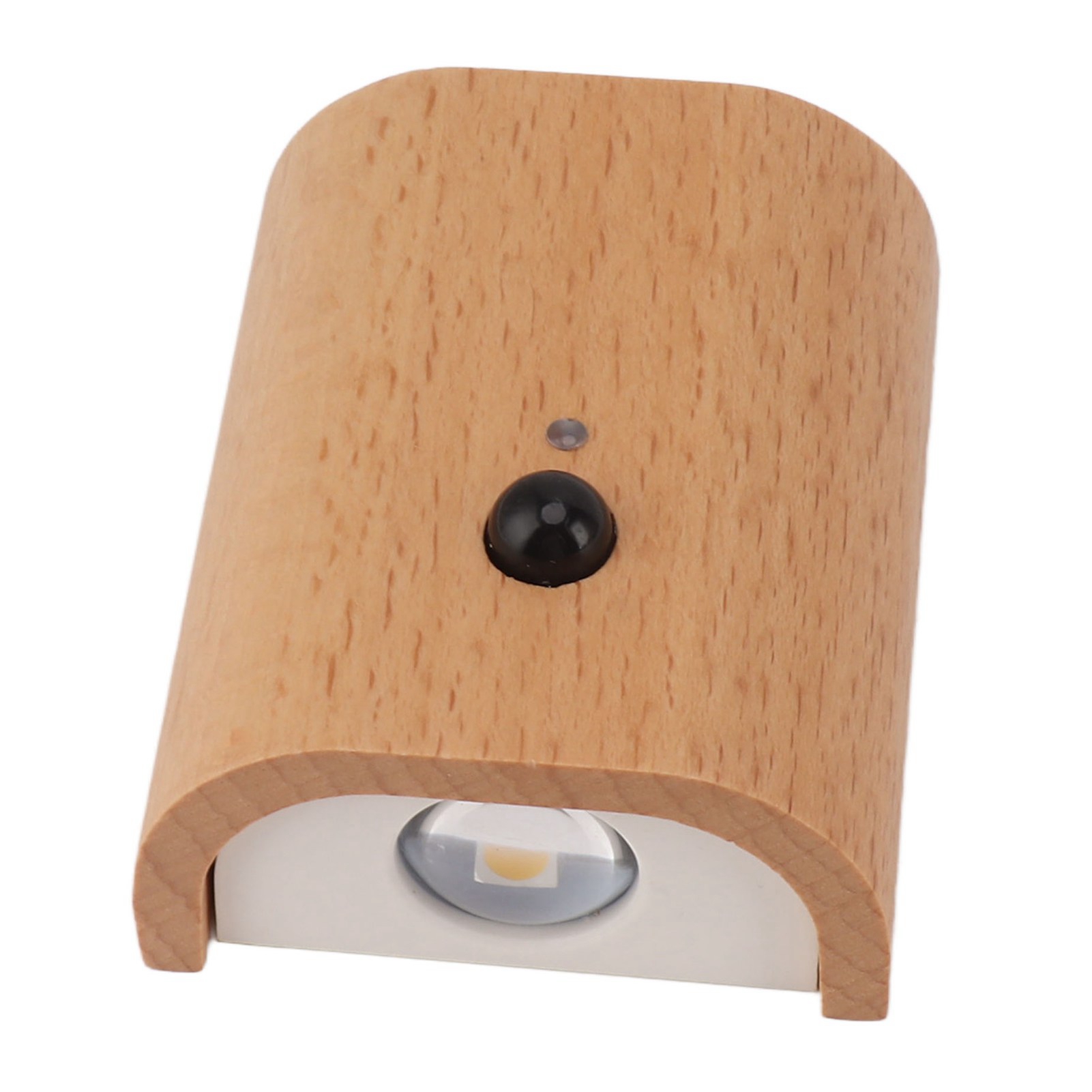 Led-wandleuchte Aus Buchenholz, Dämmerungssensor, Usb-aufladbar, Beidseitige Magnetische Beleuchtung, Kabellos, Automatisches Nachtlicht
