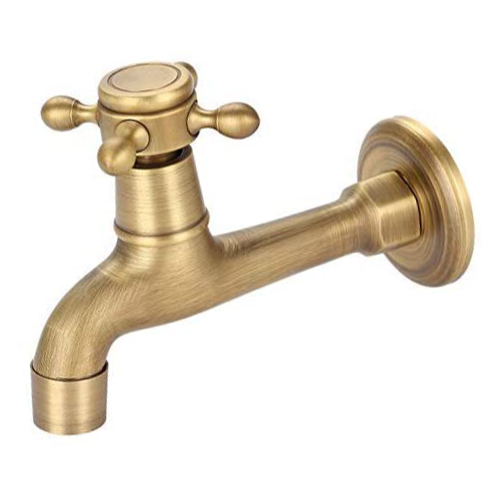 Vintage-kupfer-spültischarmatur, Längliche Bronzeoberfläche, Einhebelmischer Für Kaltwasser, Geeignet Für Küche, Spüle, Balkon Und Pool.