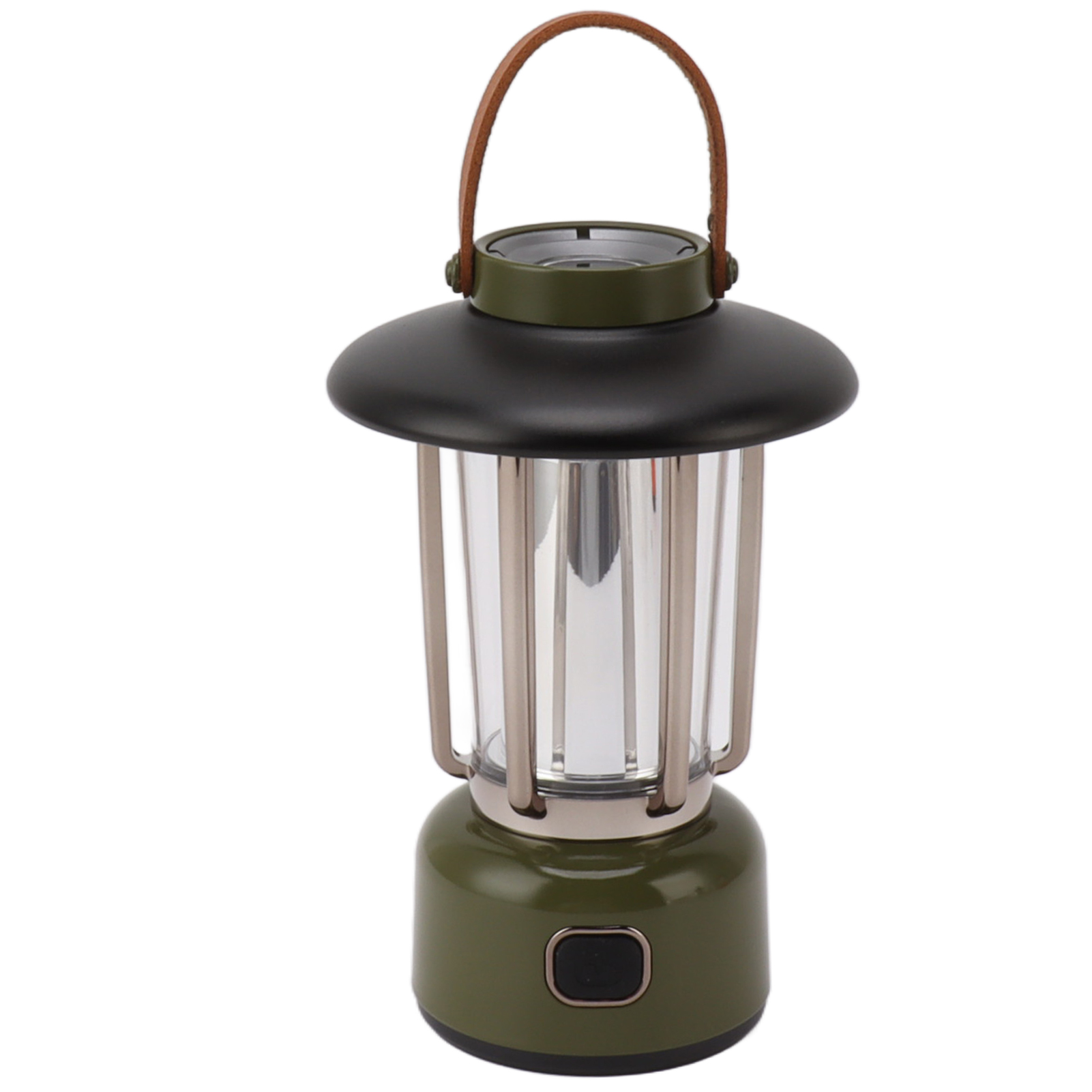 Grüne, Tragbare Led-campinglampe, 3 Leuchtmodi, Verschiedene Stromversorgungsoptionen, Ideal Für Garten, Feuerstelle Und Outdoor-aktivitäten, Wiederaufladbare Taschenlampe.