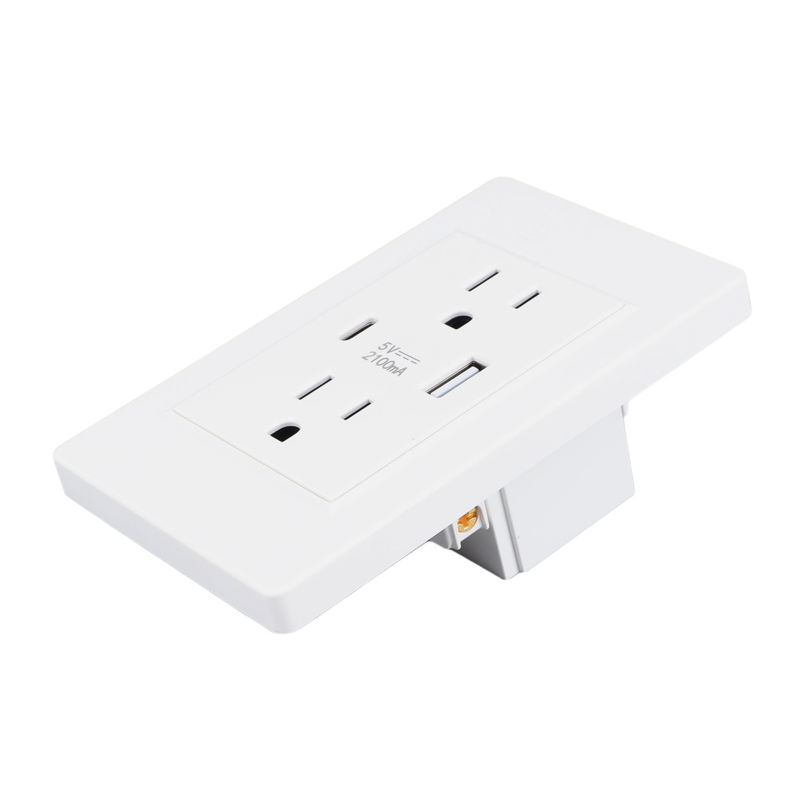 Usb-typ-c-wandsteckdose Mit Us-stecker, Hochsichere Multifunktionsbasis 110–220 V Für Zuhause