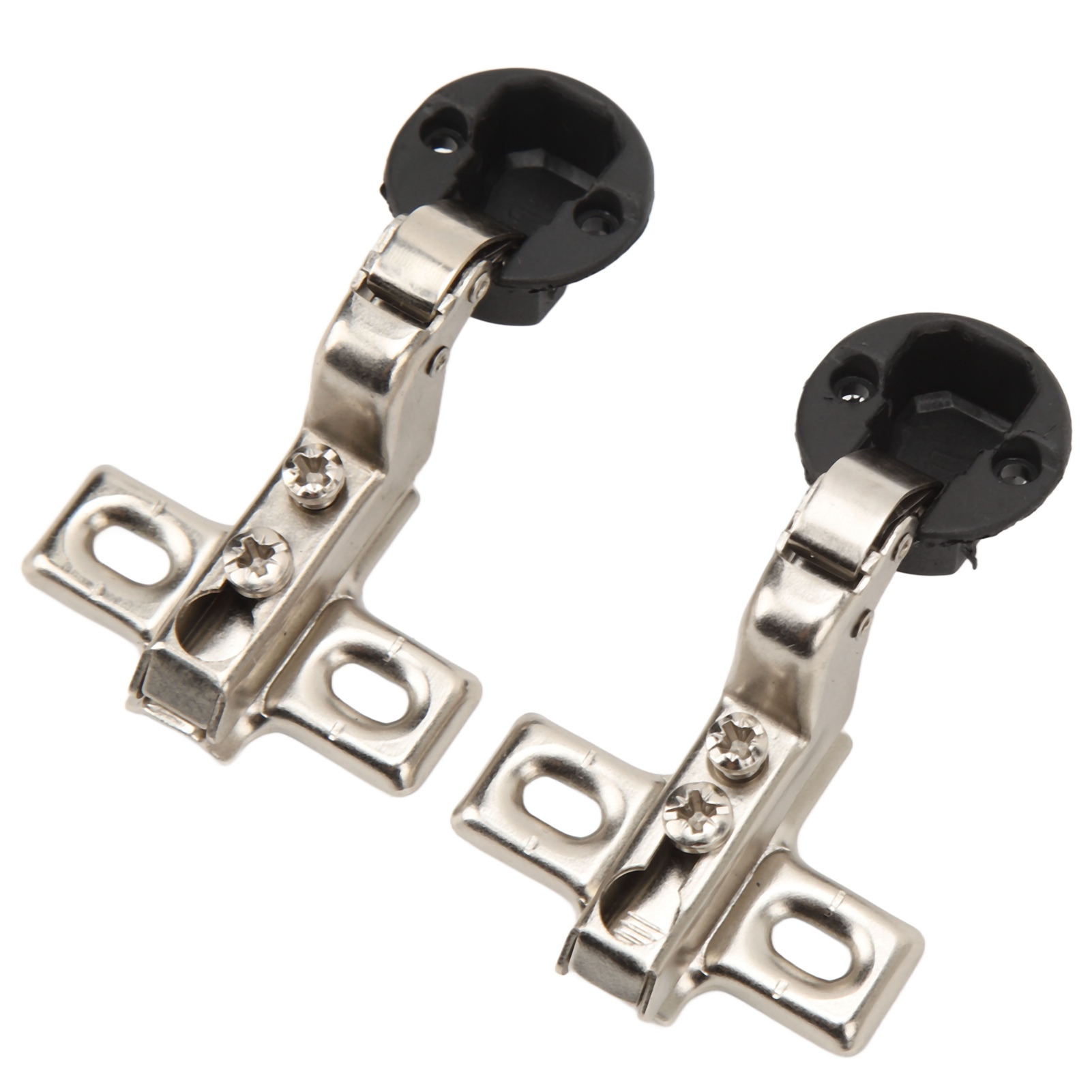 Set Mit 2 Glasbändern, 26 Mm, Für Möbeltüren, Minibänder Mit Loch, Für Schranktüren